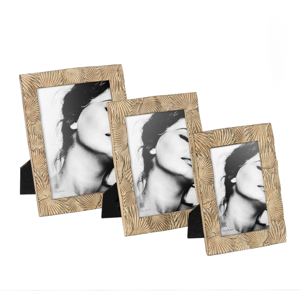 PORTAFOTOS 15X20 BEIGE POLIRESINA 19,70 X 2 X 25,5 2