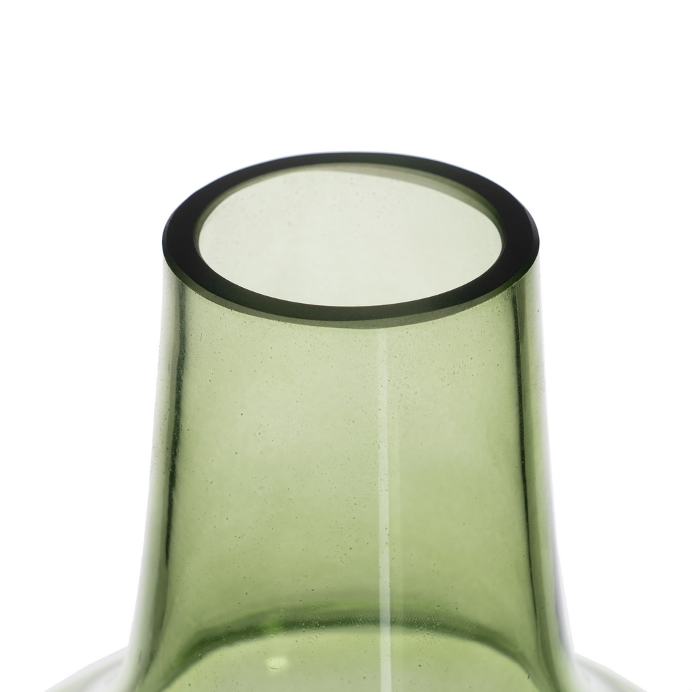 JARRON VERDE CRISTAL DECORACION 13X13X19CM 3