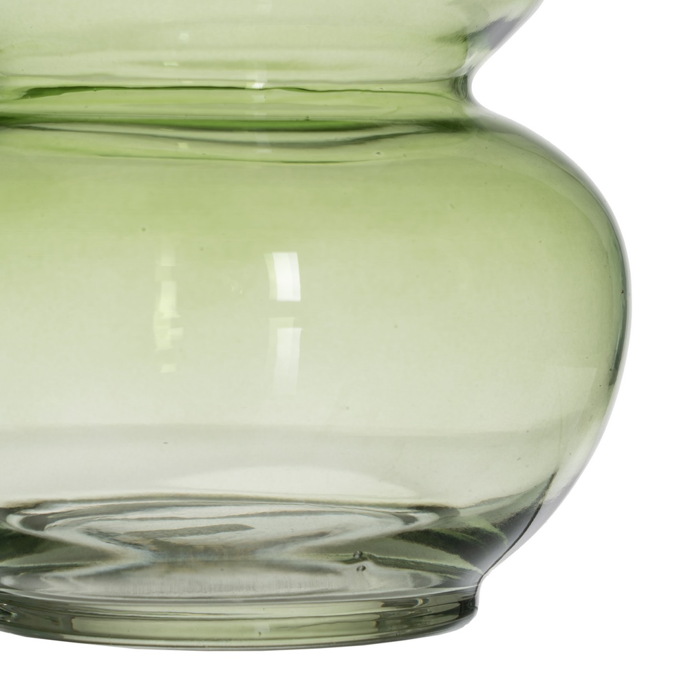 JARRON VERDE CRISTAL DECORACION 13X13X19CM 5