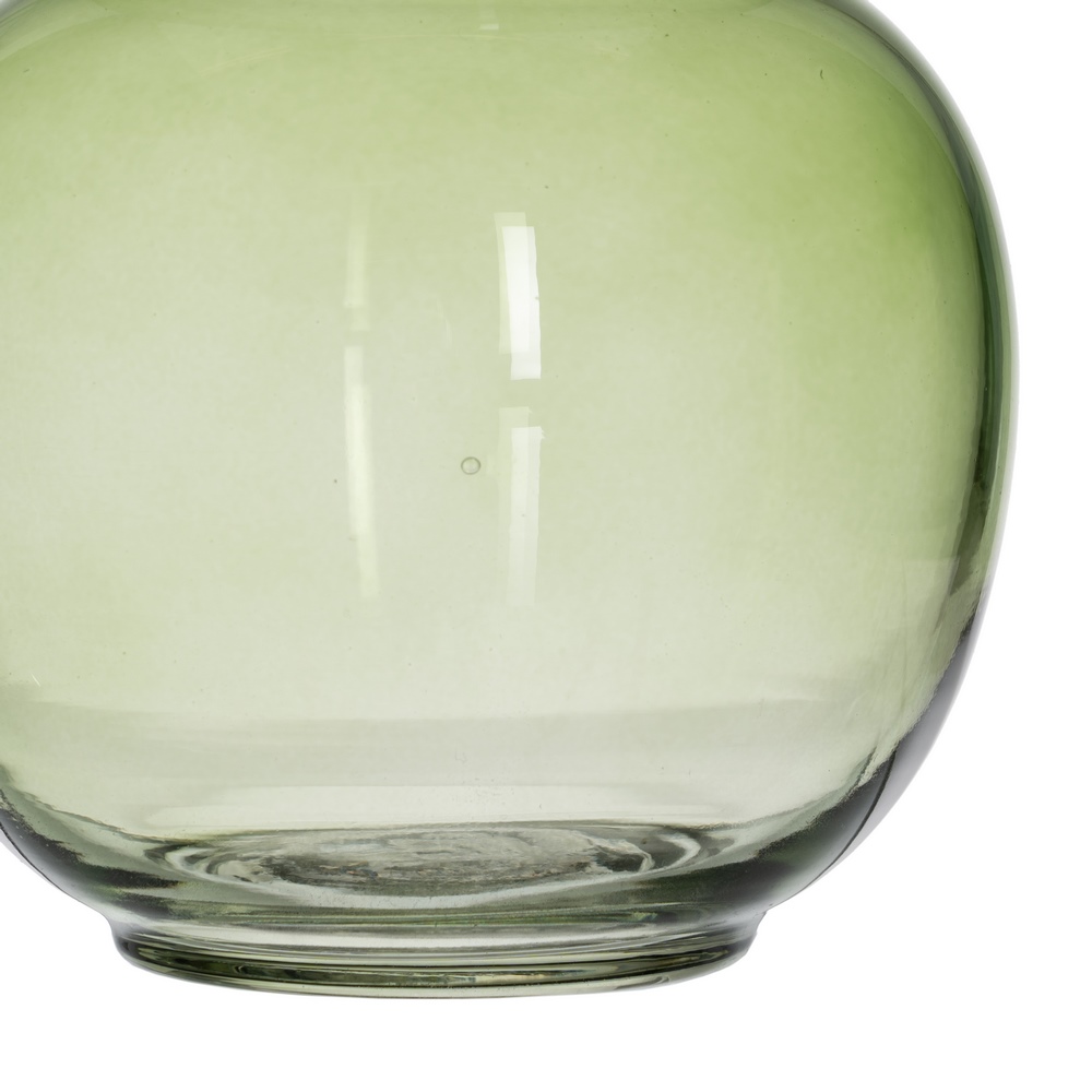 JARRÓN VERDE CRISTAL DECORACIÓN 12,50 X 12,50 X 26 6