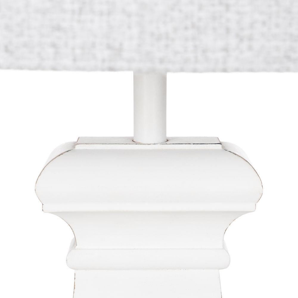 LÃ Â MPARA MESA BLANCO MADERA / TEJIDO 40,00 X 22, 4