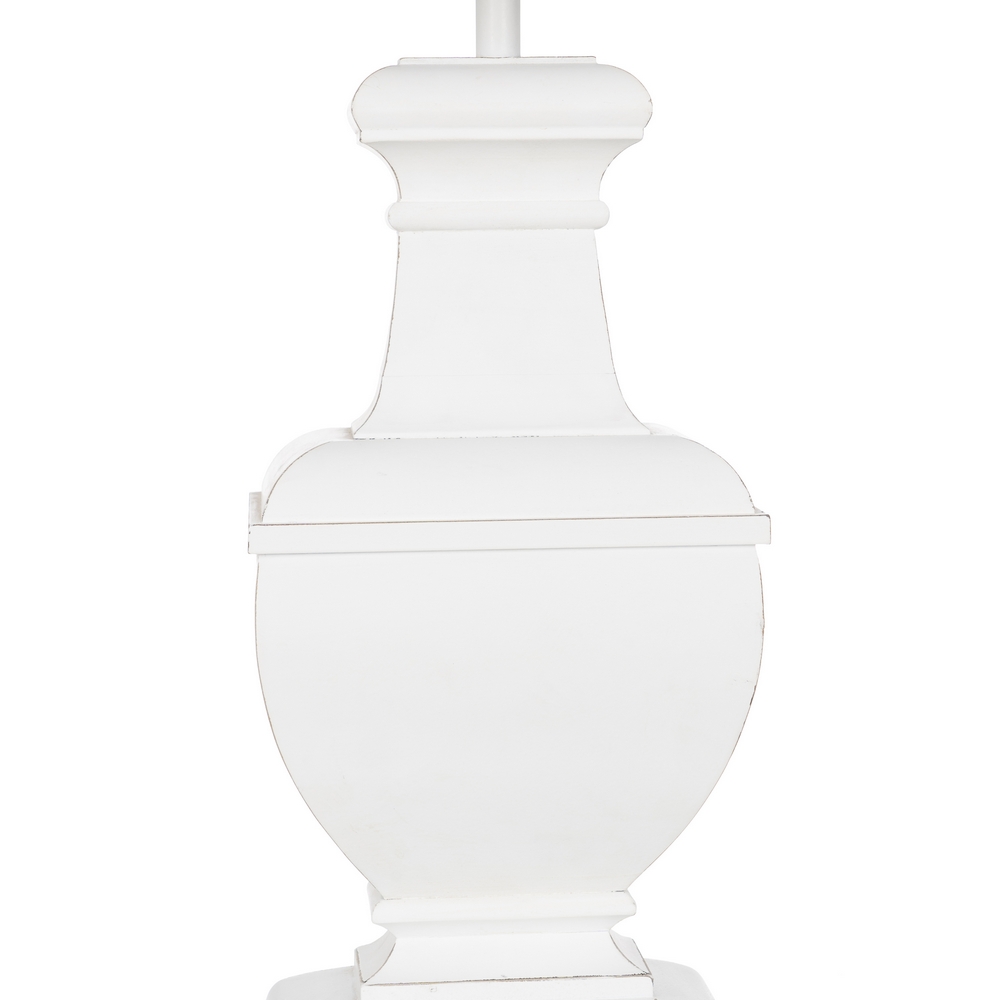 LÃ Â MPARA MESA BLANCO MADERA / TEJIDO 40,00 X 22, 5