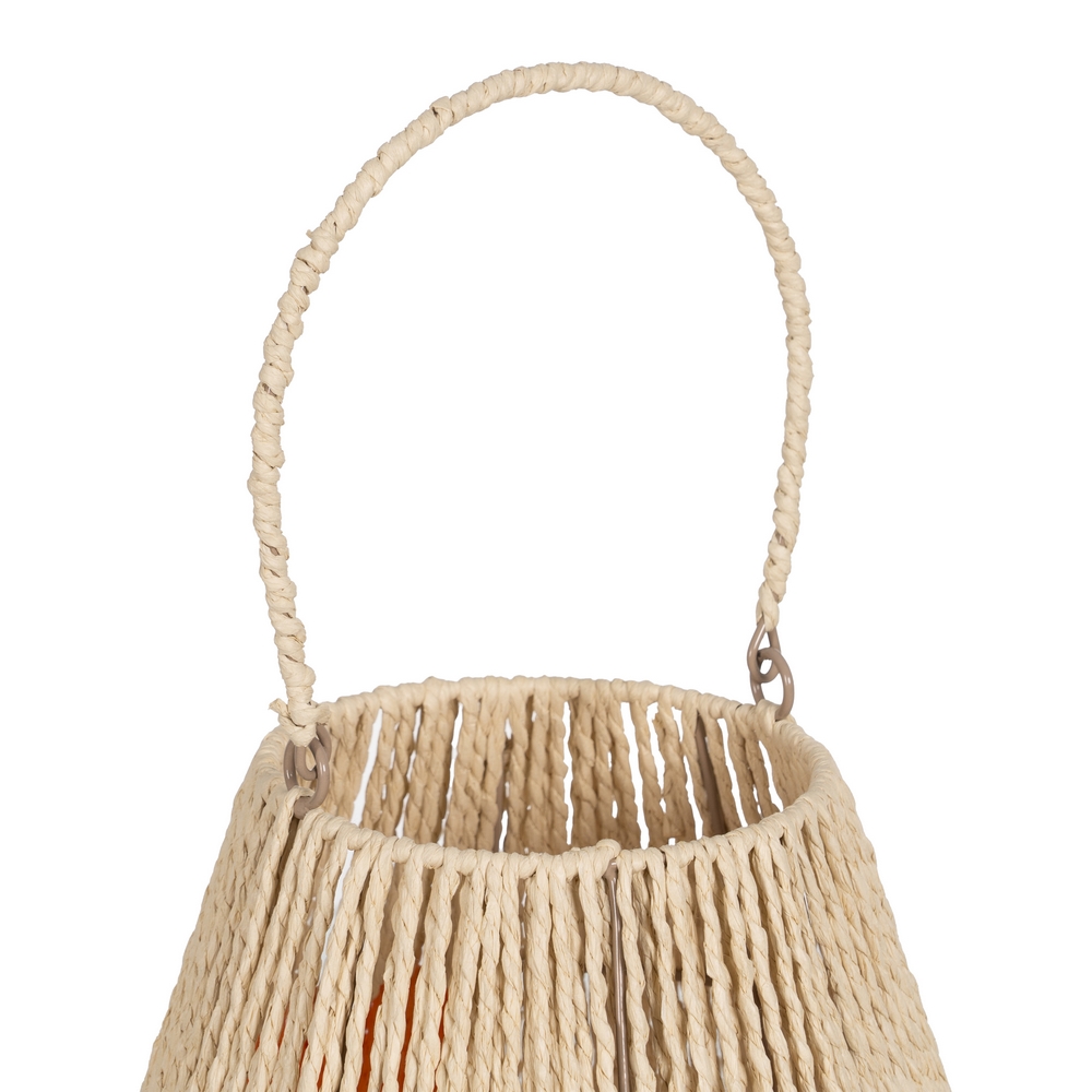 FAROL PORTAVELAS CREMA-NARANJA 31,50 X 31,50 X 39 3