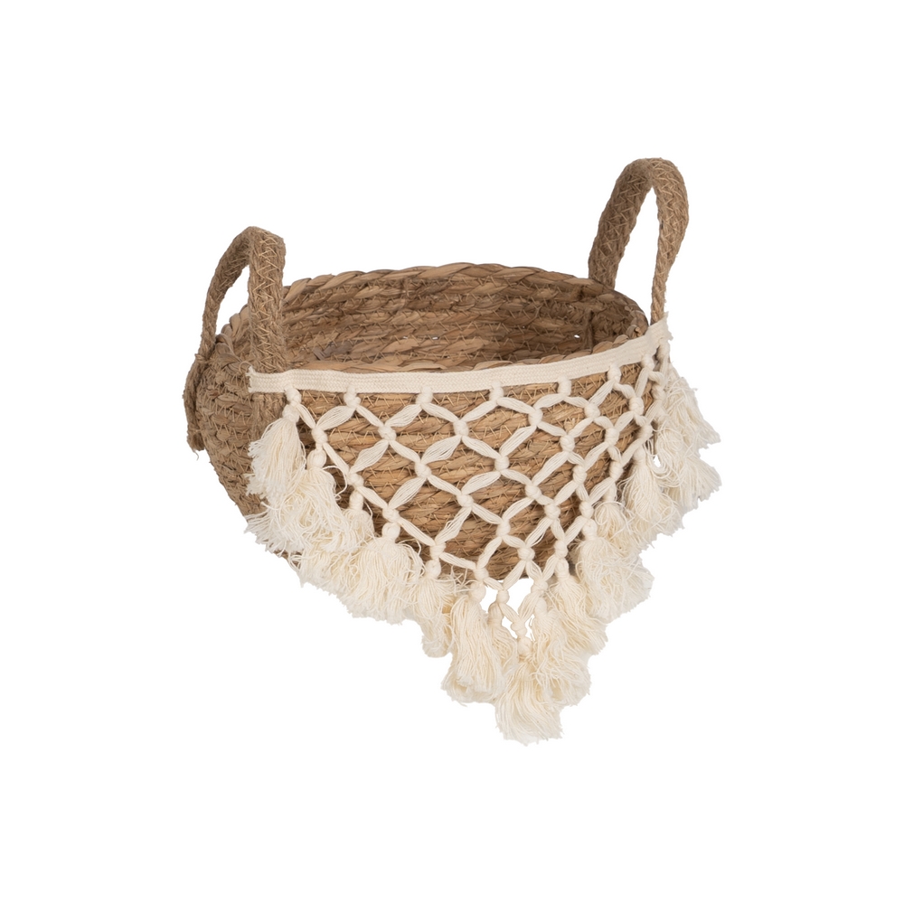 CESTO NATURAL-BLANCO 23x23x12.5/19.5cm 4