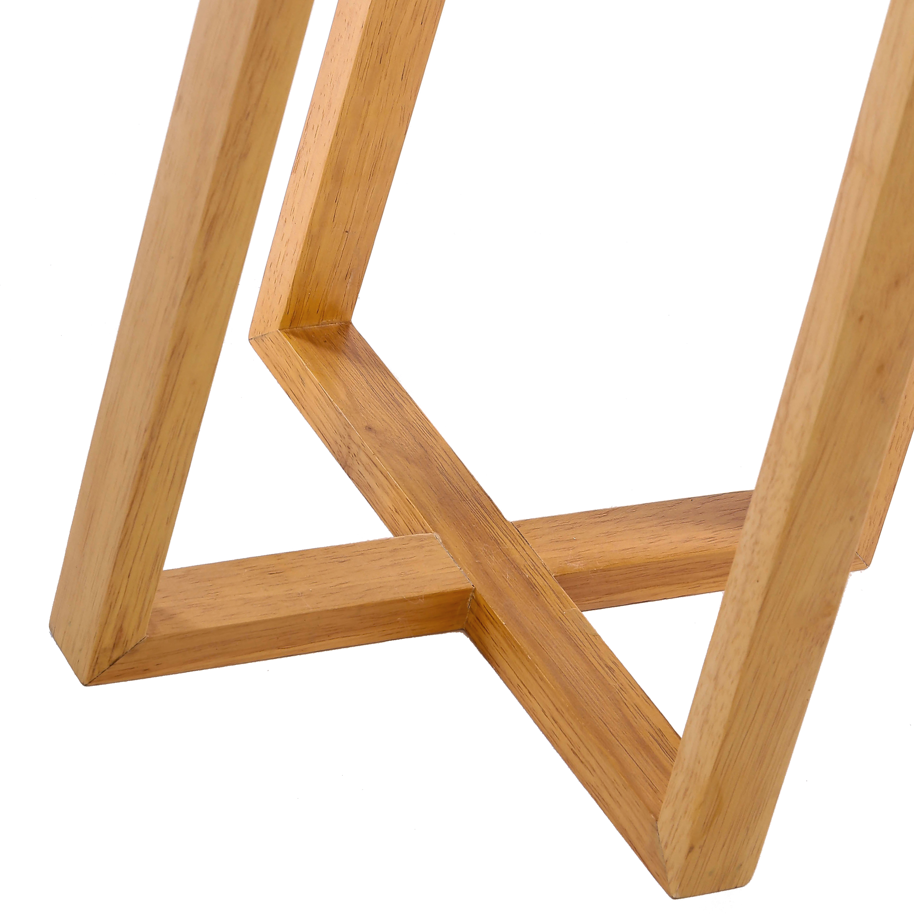 LAMPARA SUELO MADERA DE CAUCHO 36X36X149.5CM 4