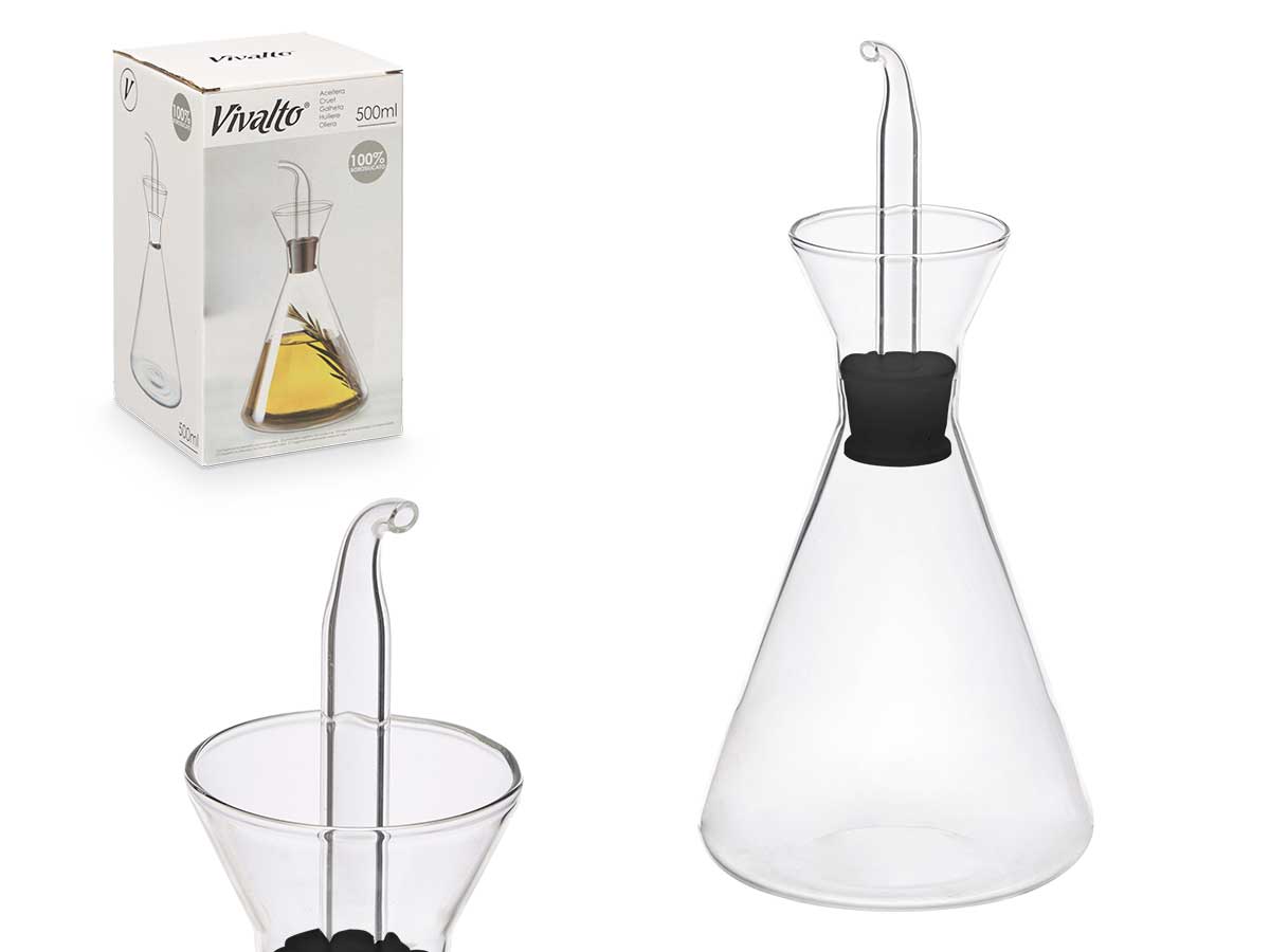 Aceitera conica 500ml 11x11x22.2cm