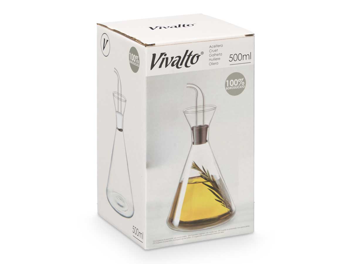 Aceitera conica 500ml 11x11x22.2cm 2