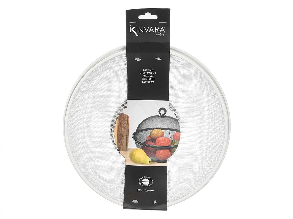 Frutero rejilla tapa blanco 28x28x12cm 3