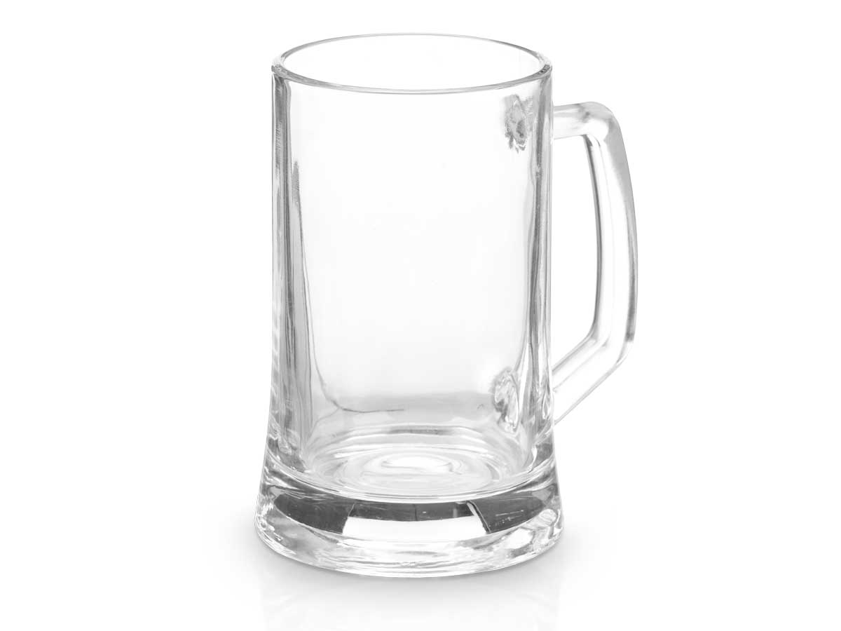 Jarra cerveza 380 ml con asa 8.3x11.5x13.5cm 2