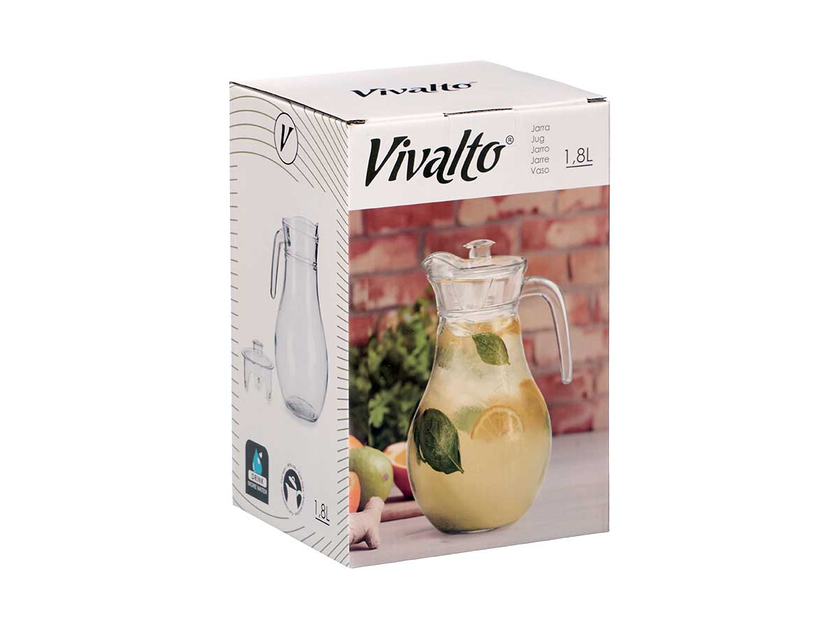 JARRA CRISTAL TAPA TRANSPARENTE 1.8 LTS 2