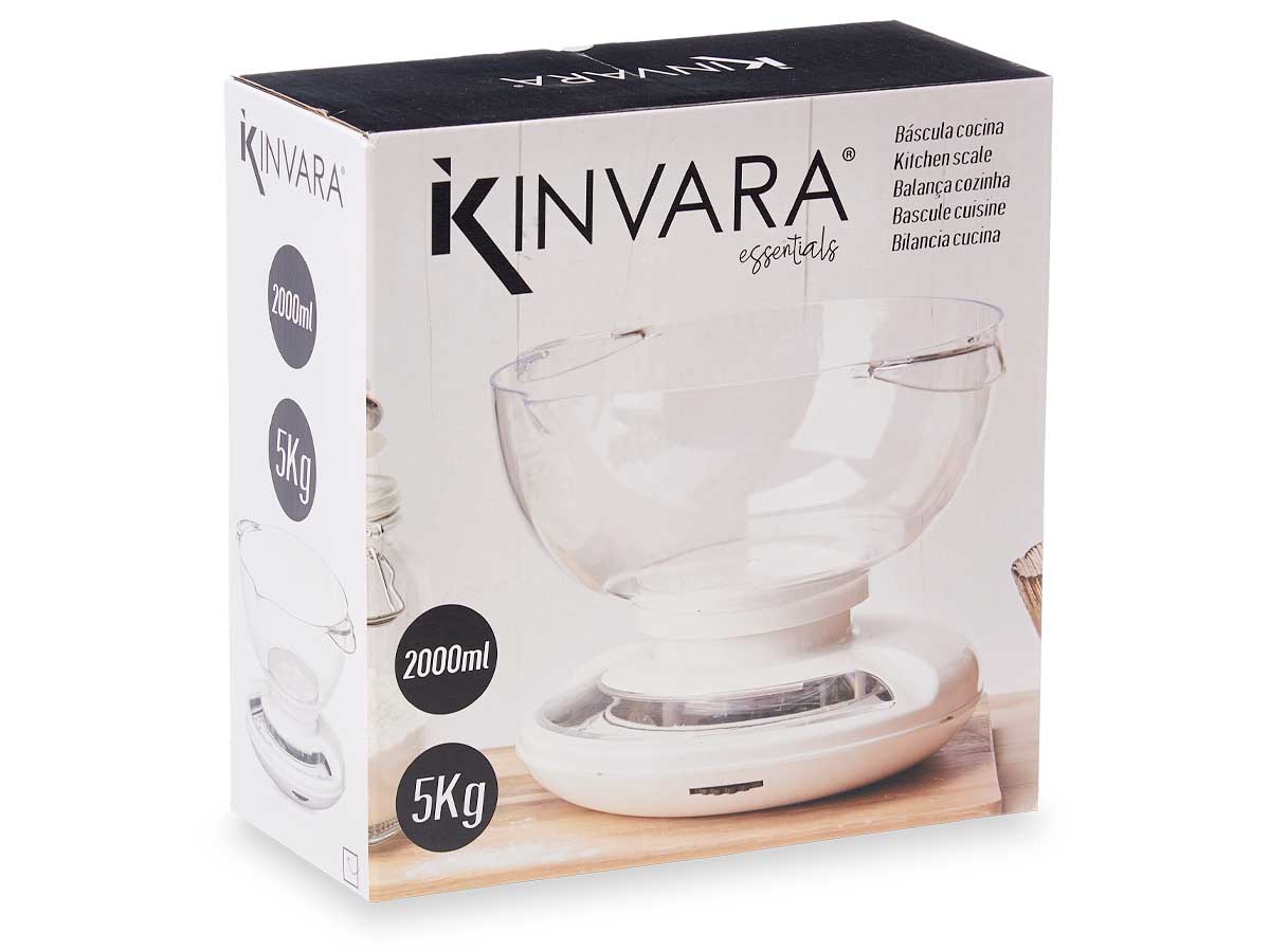 Bascula 5kg recipiente 2000ml vertidor redo 22.5x2 3