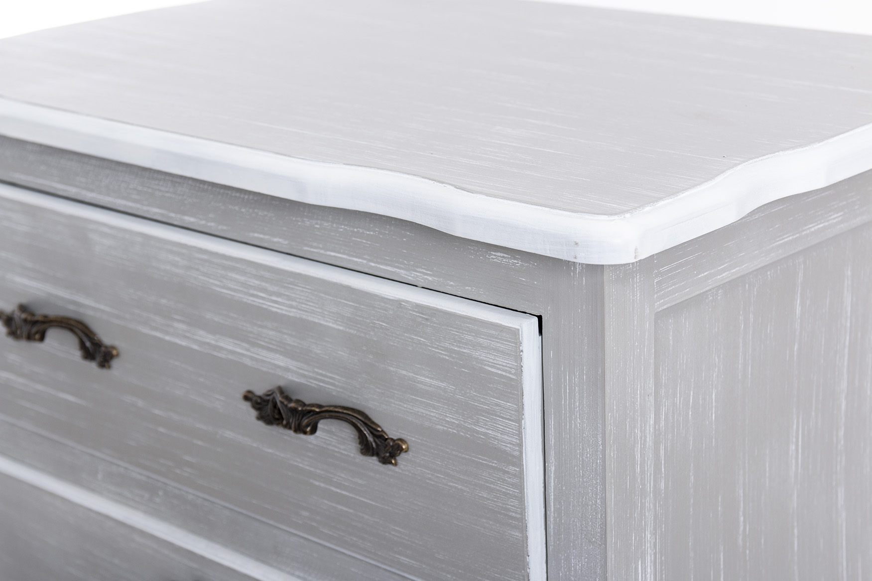 ZAPATERO MADERA GRIS BLANCO 61X40X128CM 2