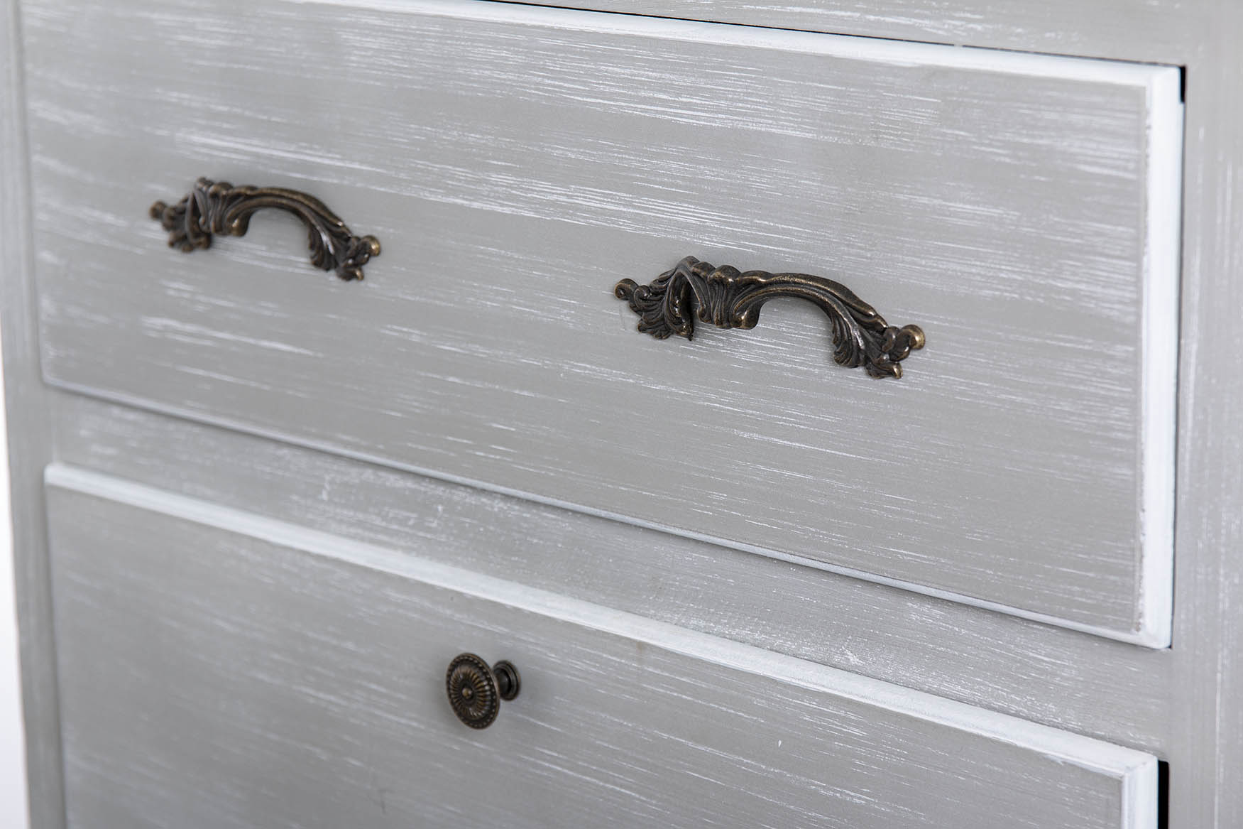 ZAPATERO MADERA GRIS BLANCO 61X40X128CM 3