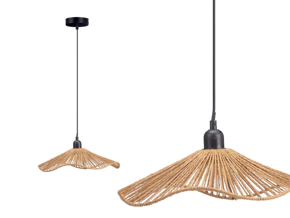 Lampara techo 35x35x9cm vuelo cuerda 2