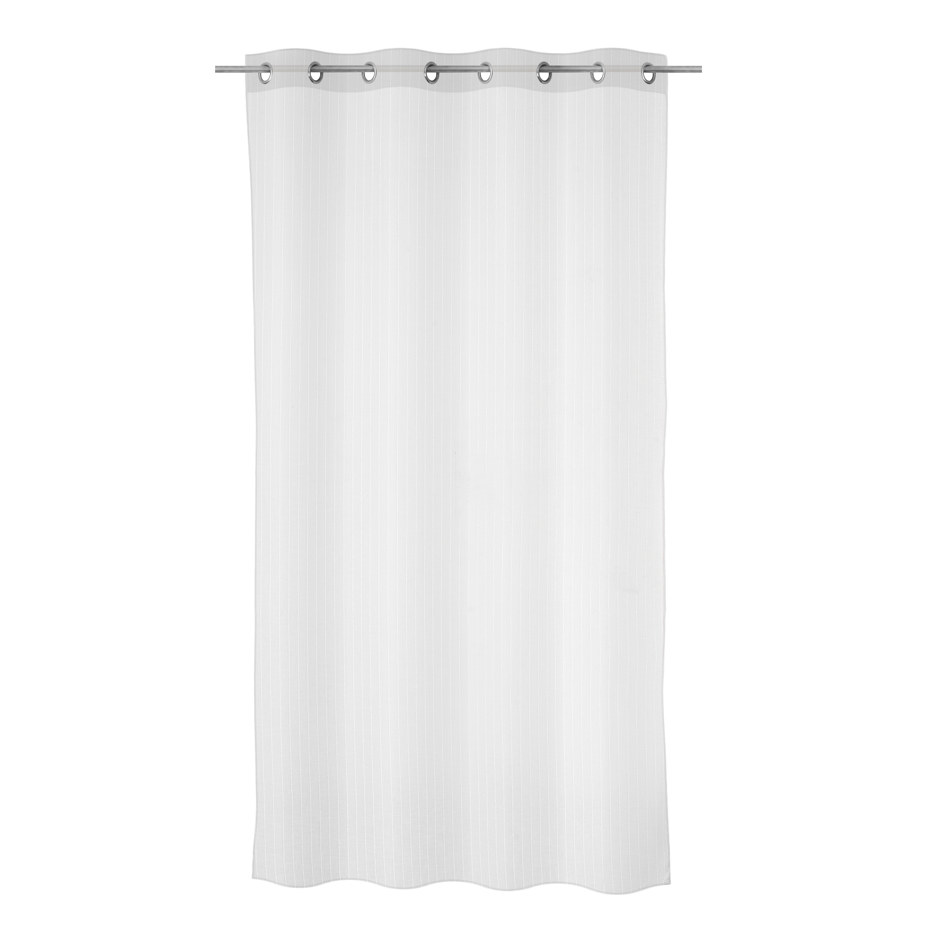 CORTINA TEJIDO PLANO 140X260CM BLANCO