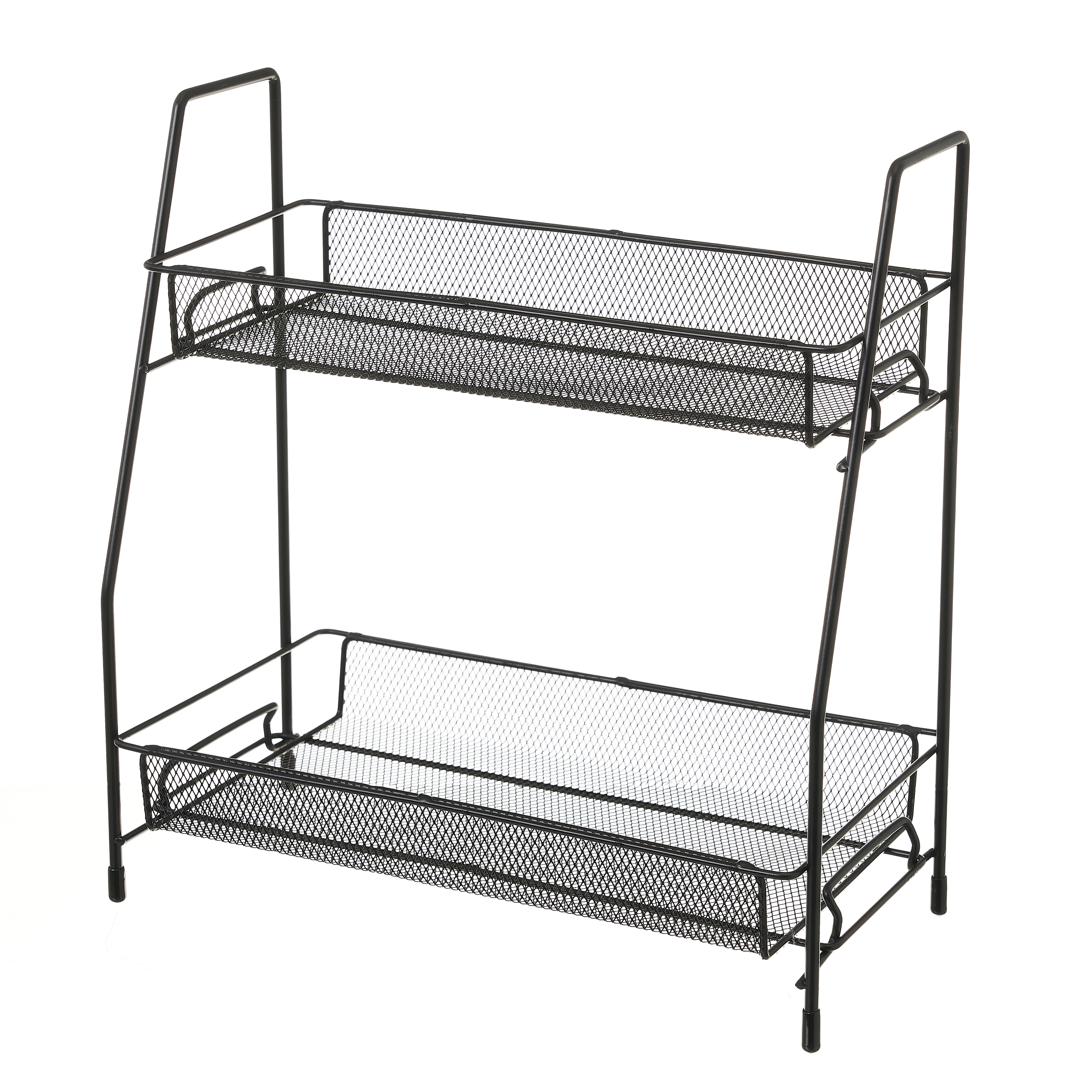CESTA DOBLE METAL NEGRO 31 X 17 X 33 CM 2