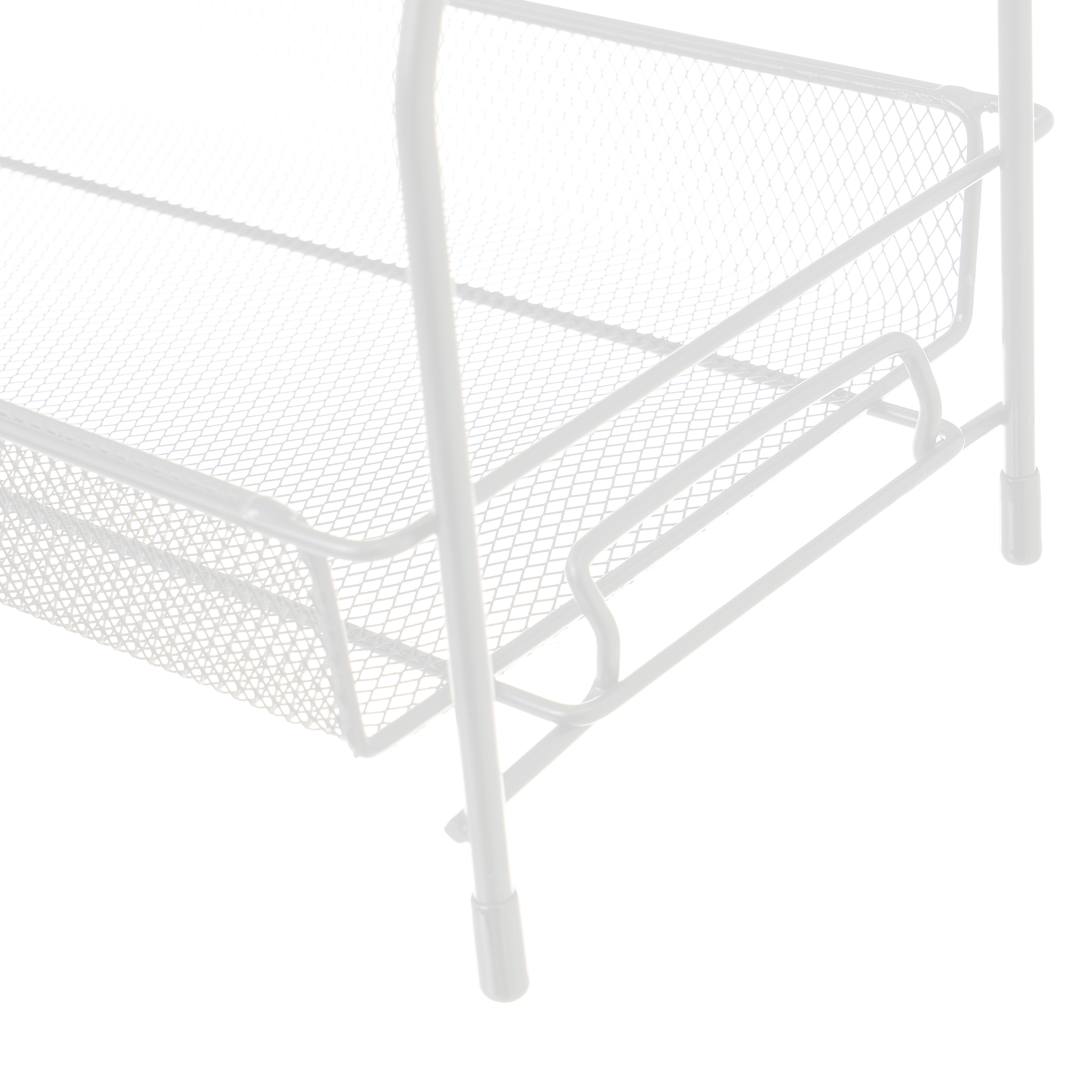 CESTA DOBLE METAL BLANCO 31 X 17 X 33 CM 2