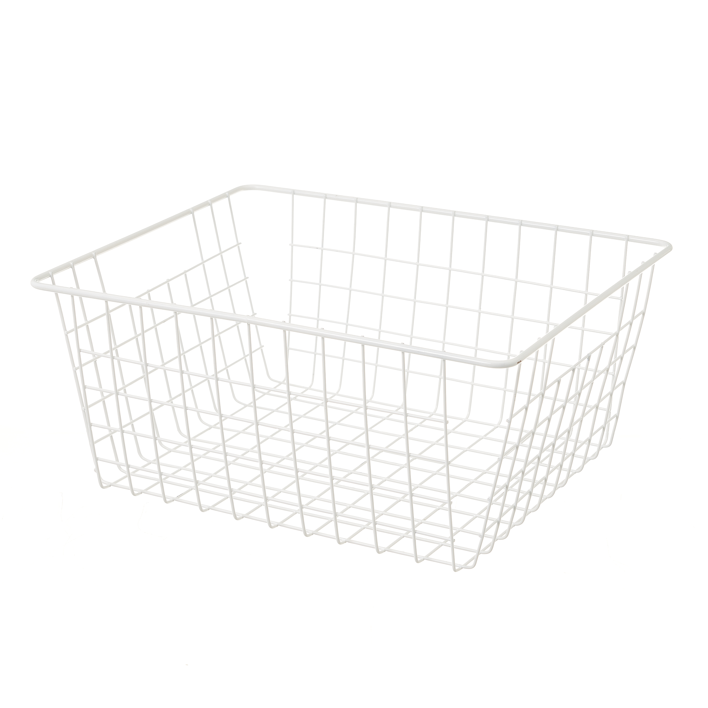 CESTA METAL BLANCO 28 X 22 X 12 CM 2