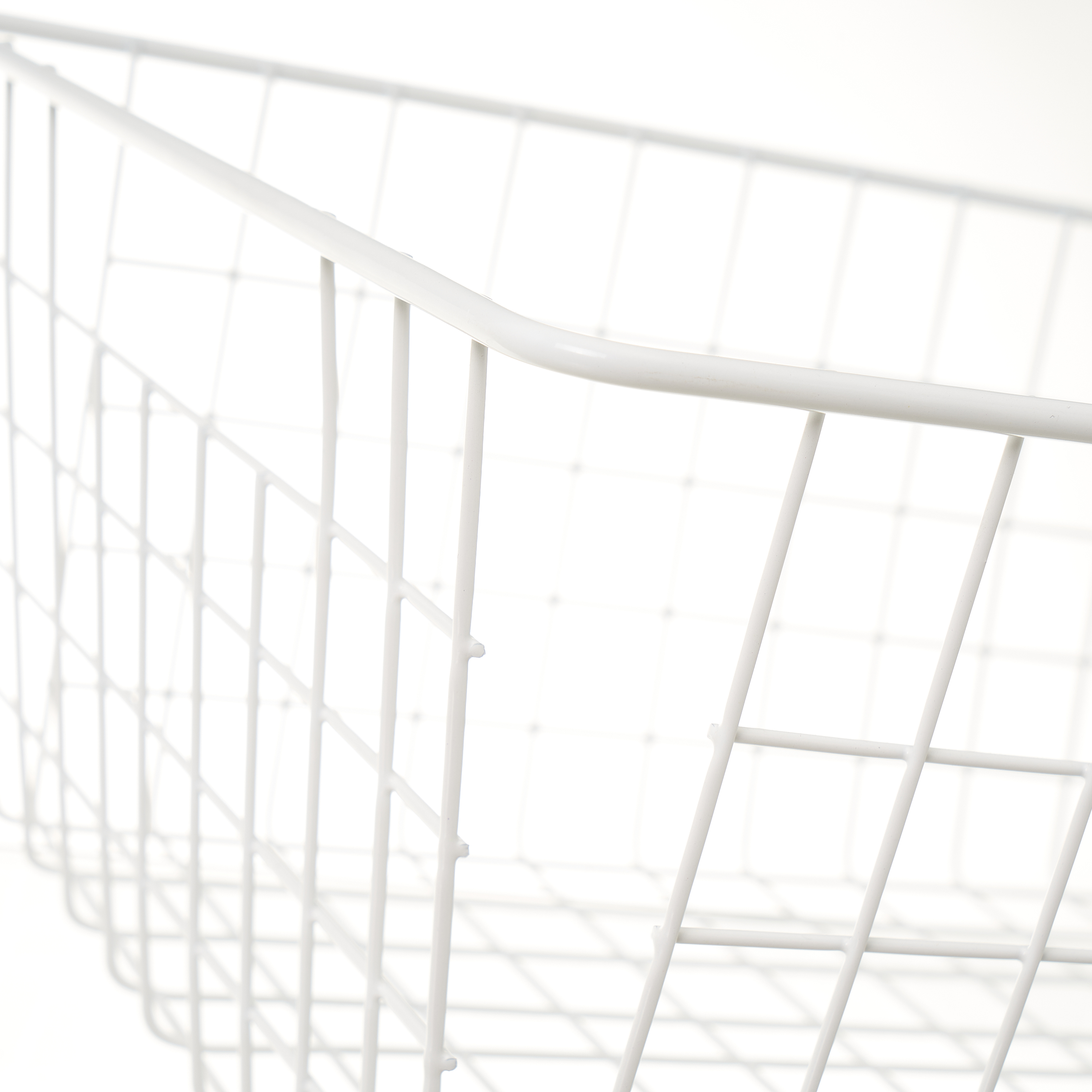 CESTA METAL BLANCO 28 X 22 X 12 CM 4