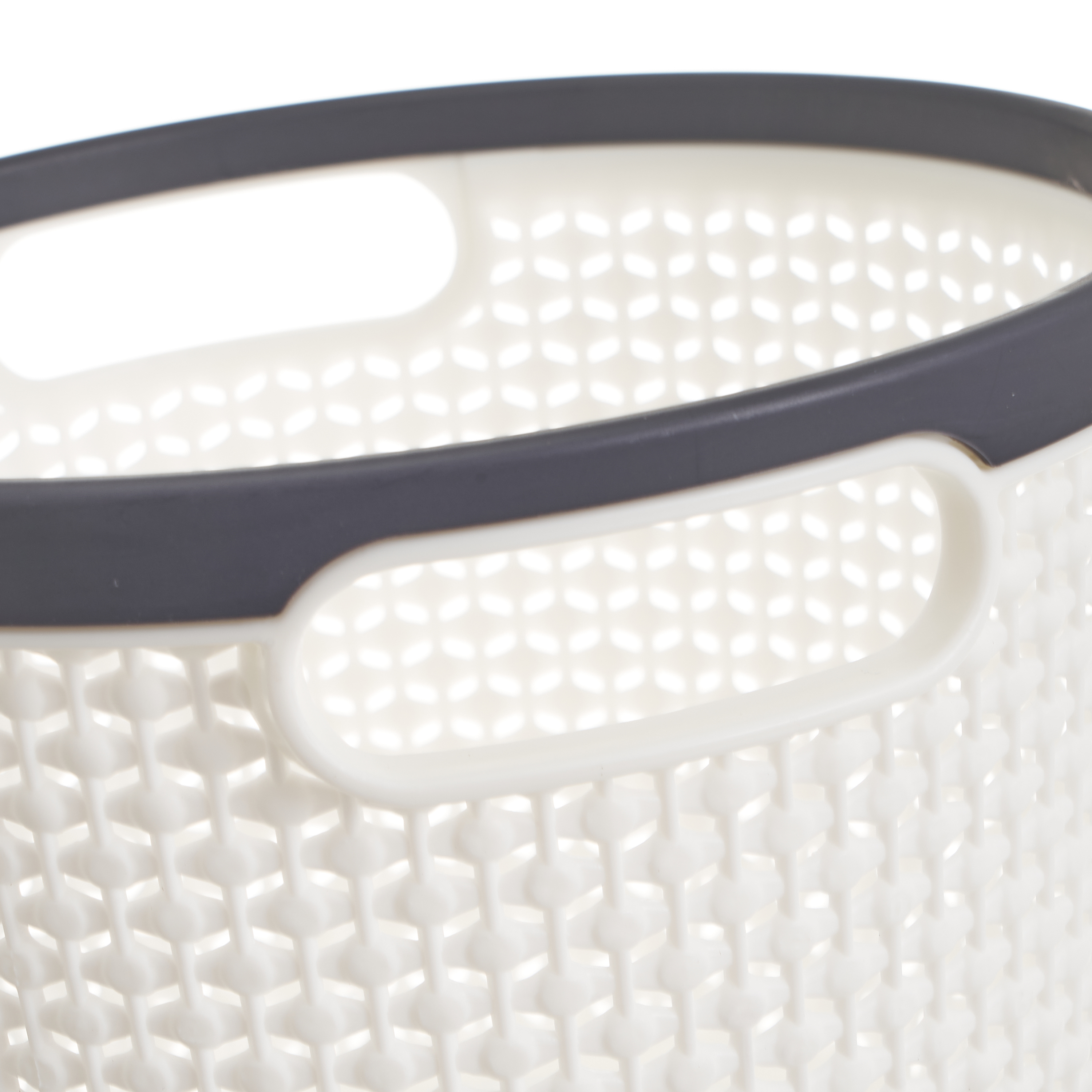 CESTO  PP BLANCO-GRIS 19 X 19 X 15 CM BLANCO 2