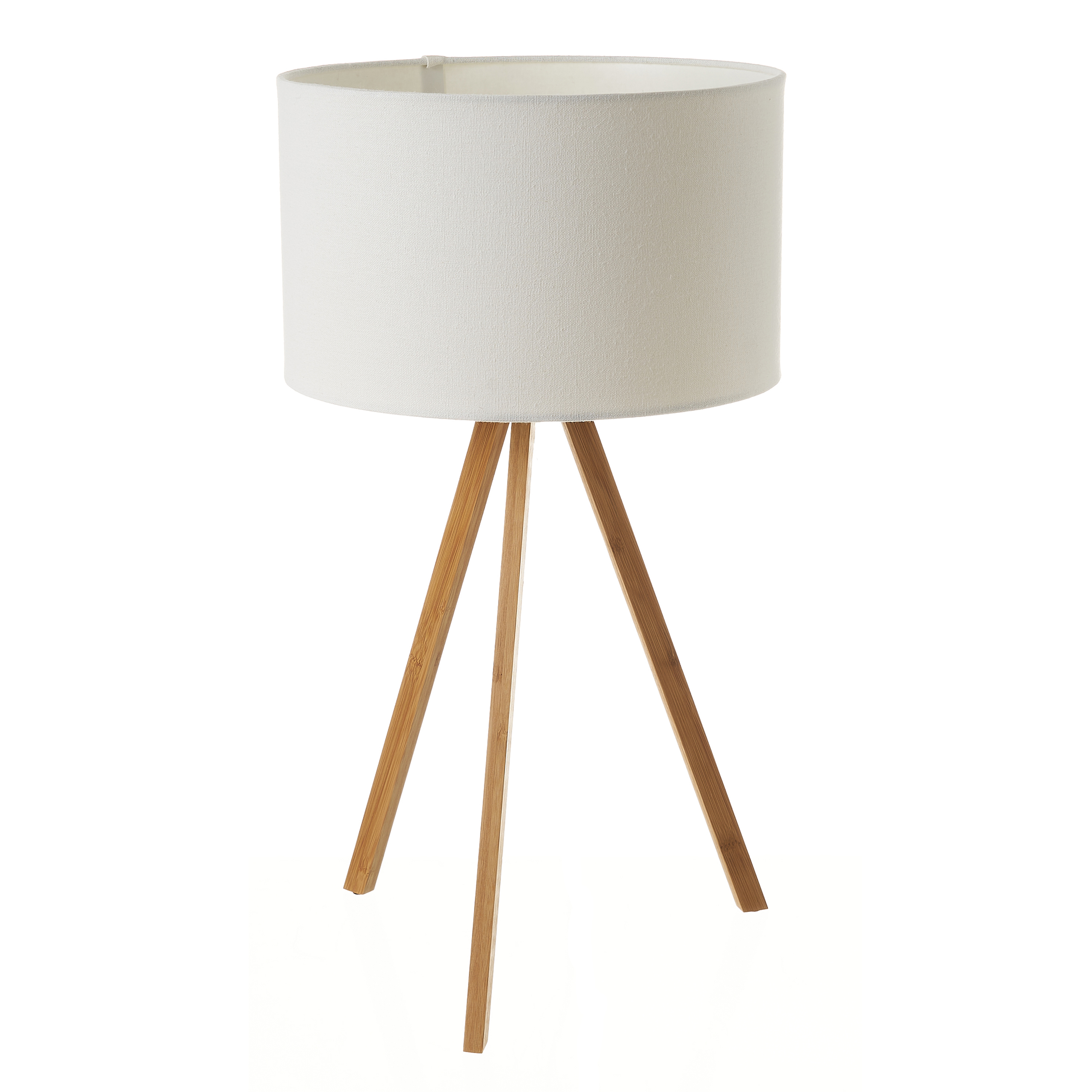 LAMPARA SOBREMESA BAMBU NATURAL 30X30X55CM