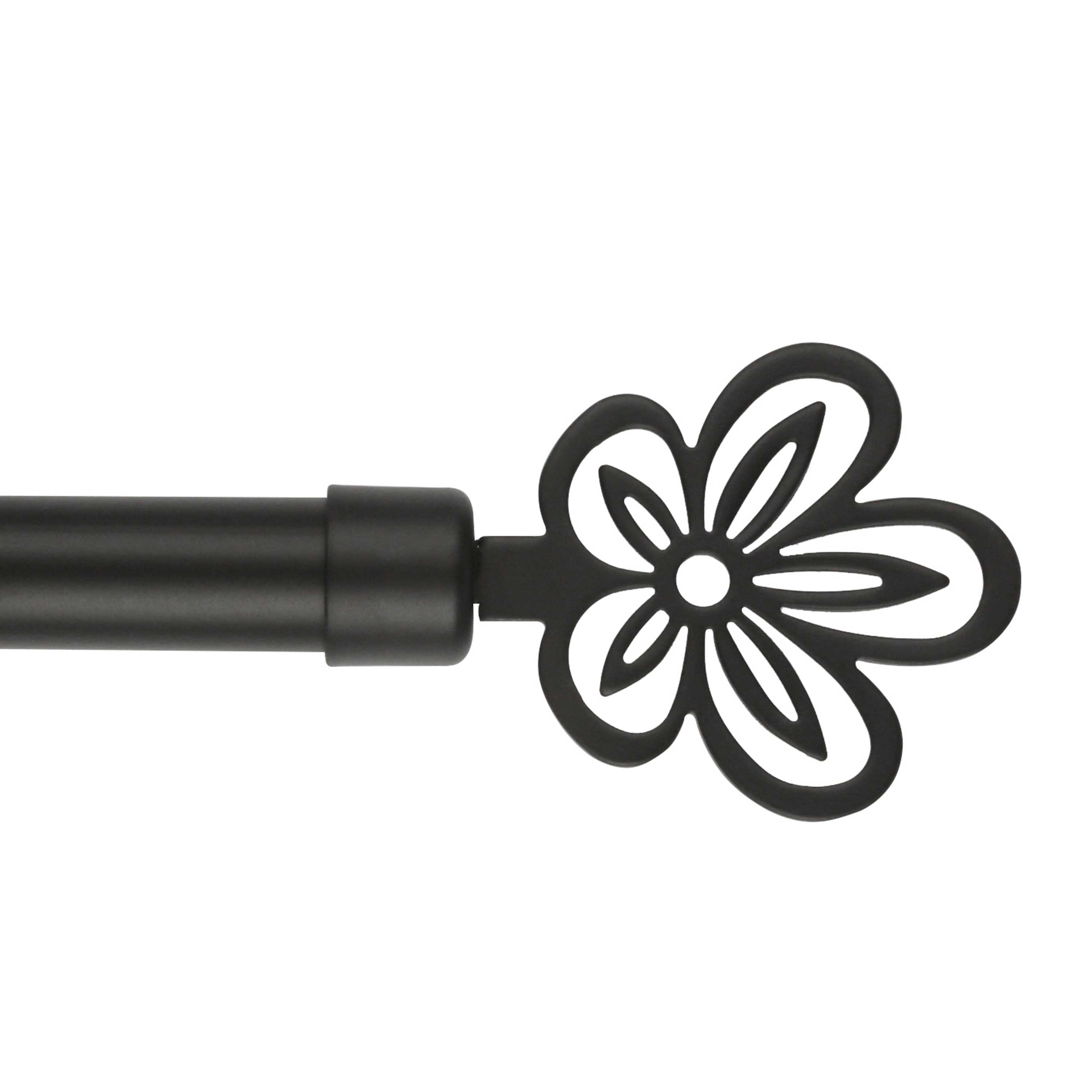 BARRA EXTENSIBLE 122-211CM METAL NEGRO 2