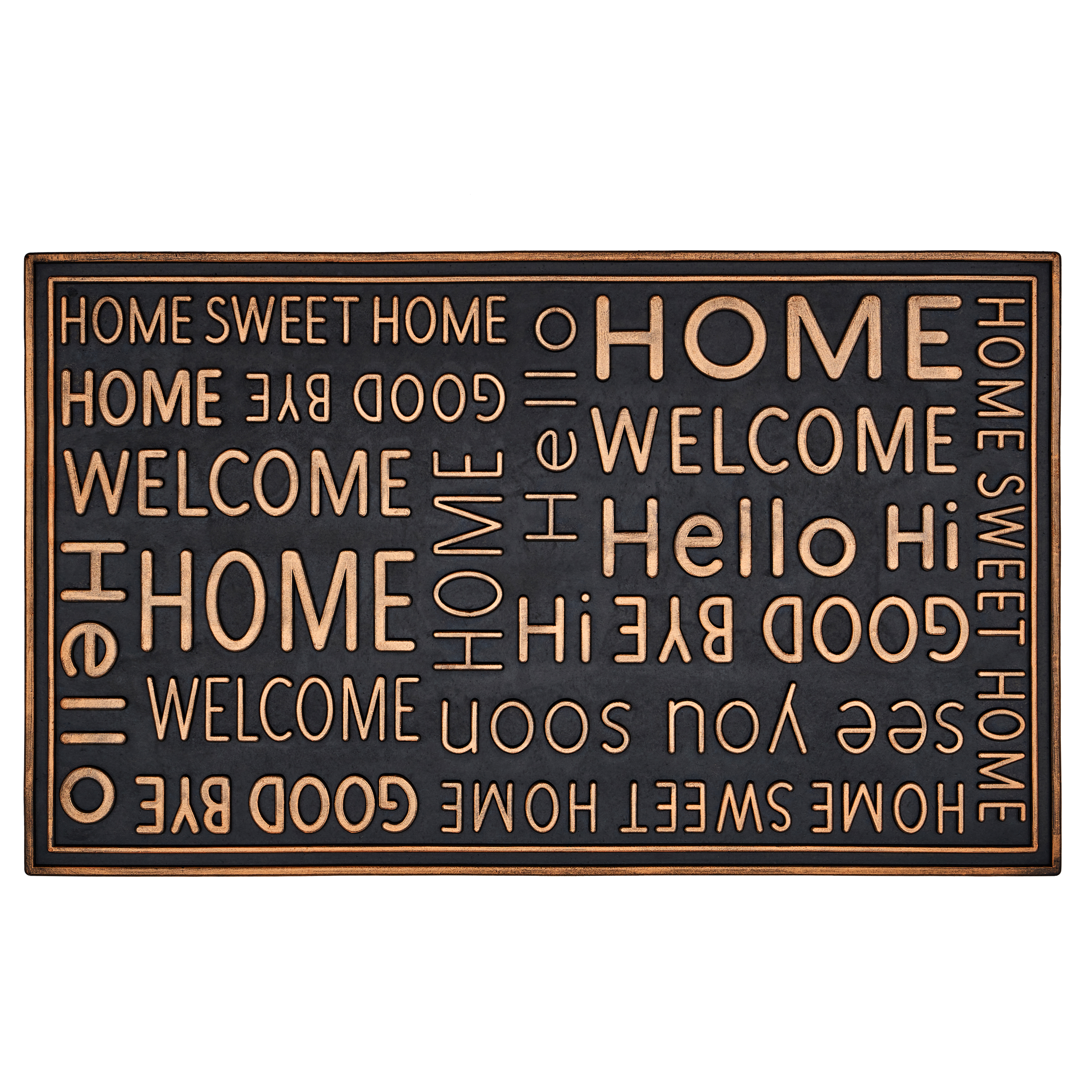 FELPUDO WORDS GOMA 75X45CM