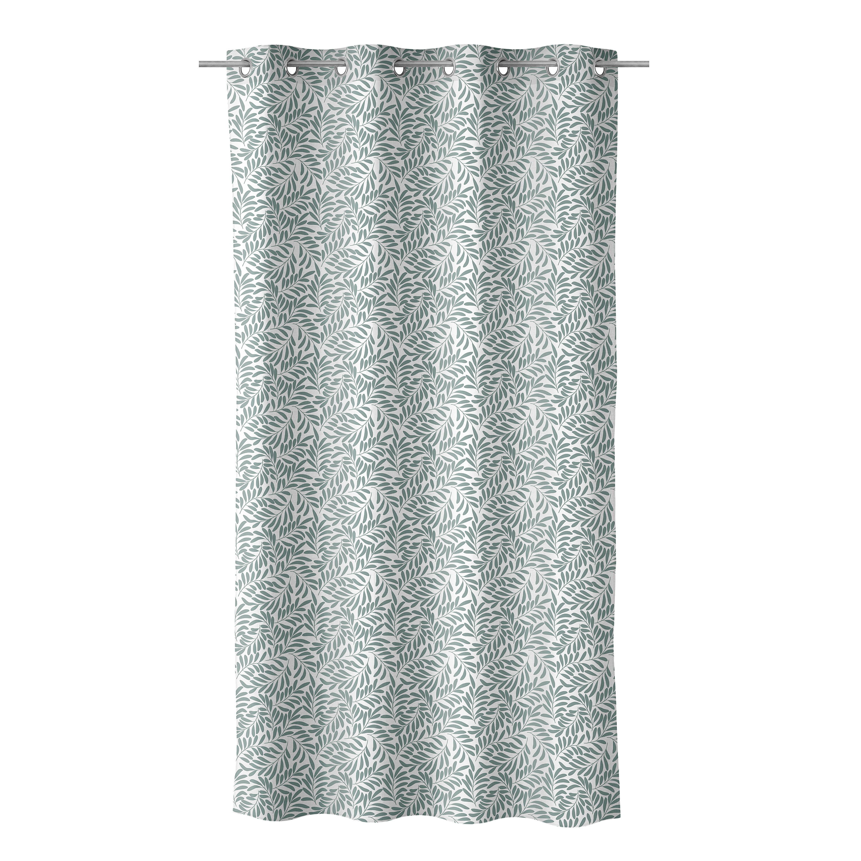 CORTINA LONETA IMPRESO SERBAL IV VERDE 140 X 260 C