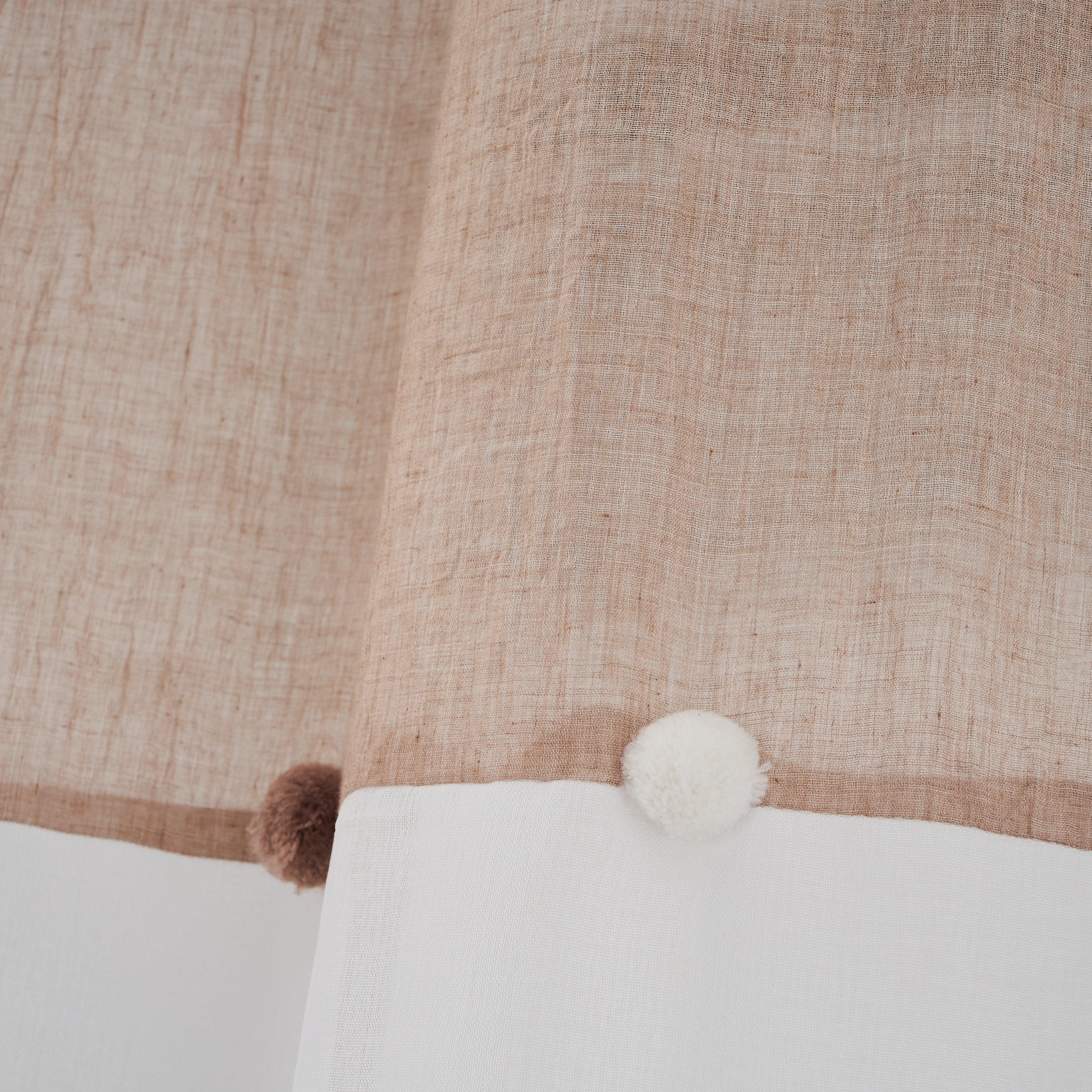 VISILLO DOLLY TEÑIDO MID BLANCO-TOPO 140X260CM 2