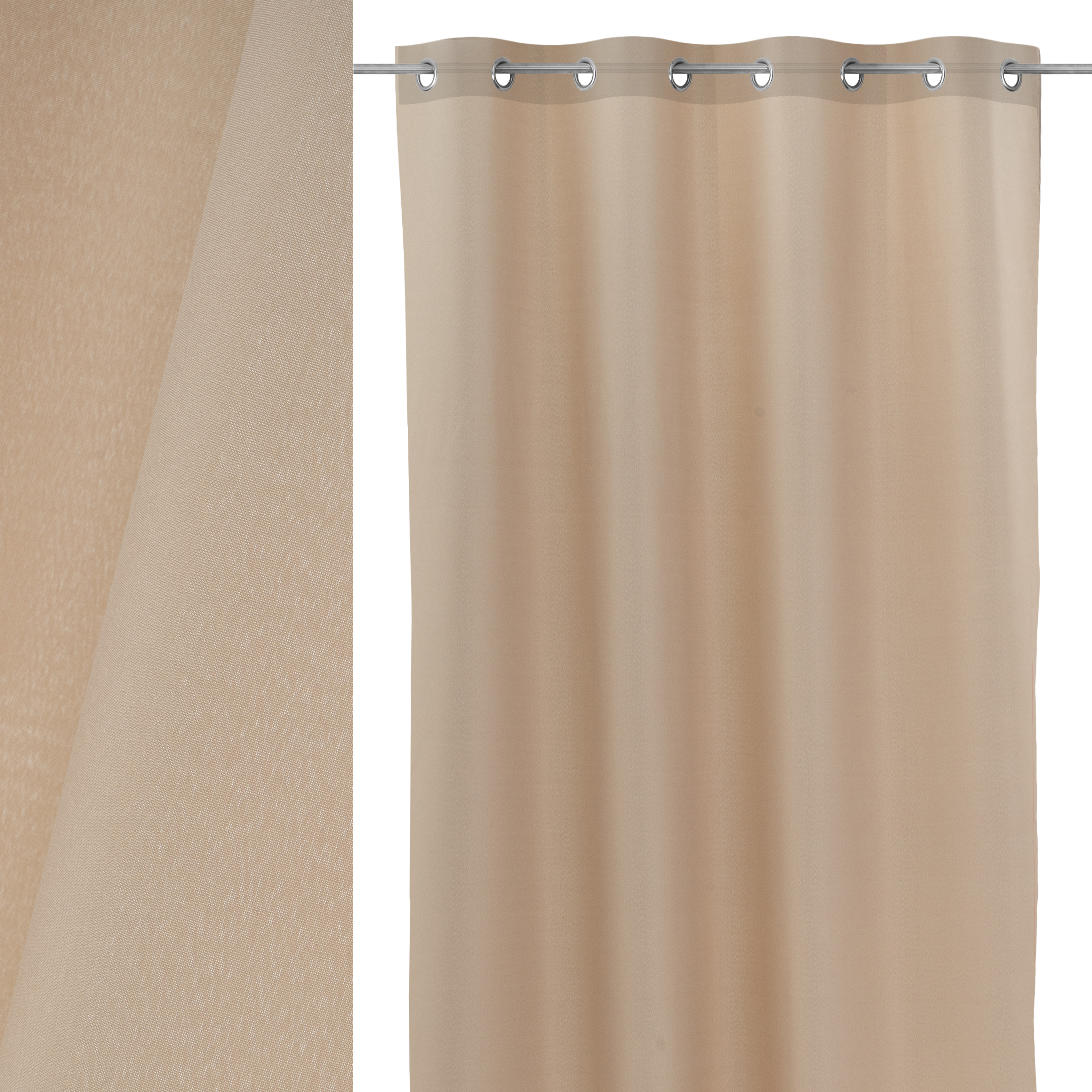 CORTINA LONETA TEÑIDA MAGIC BEIGE 140 X 260 CM