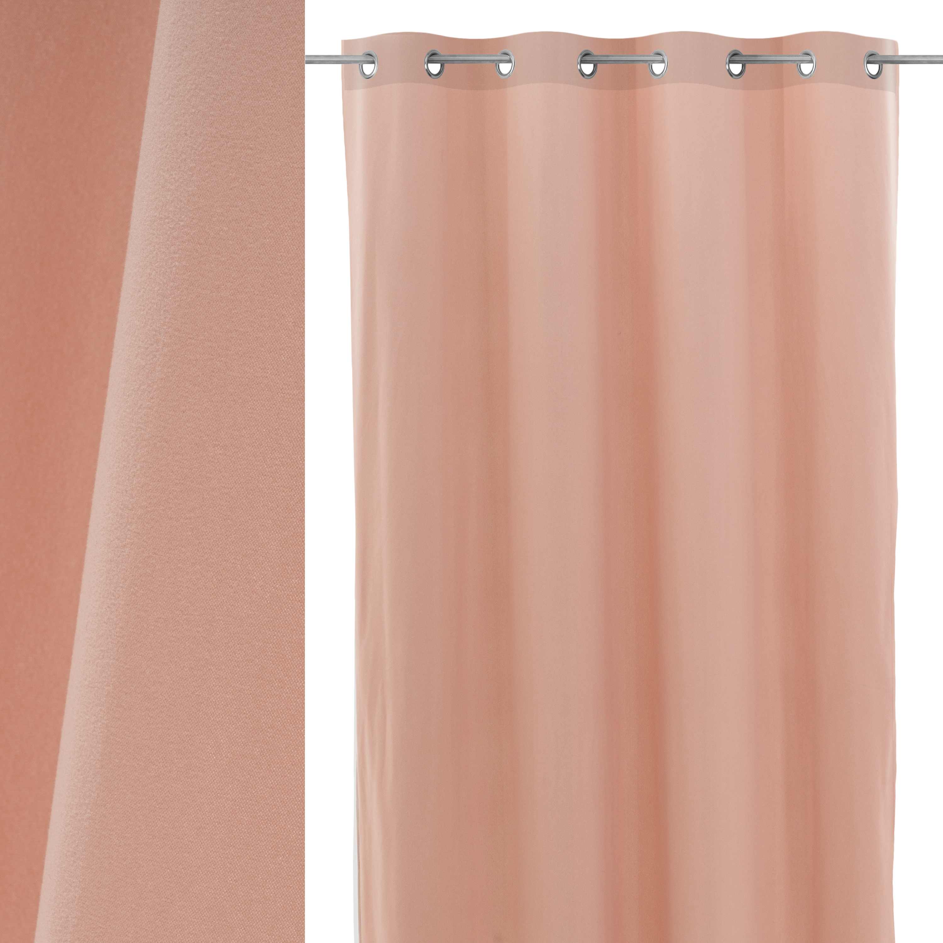 CORTINA FAUX COTTON VELVET UP&DOWN NUDE 140 X 260