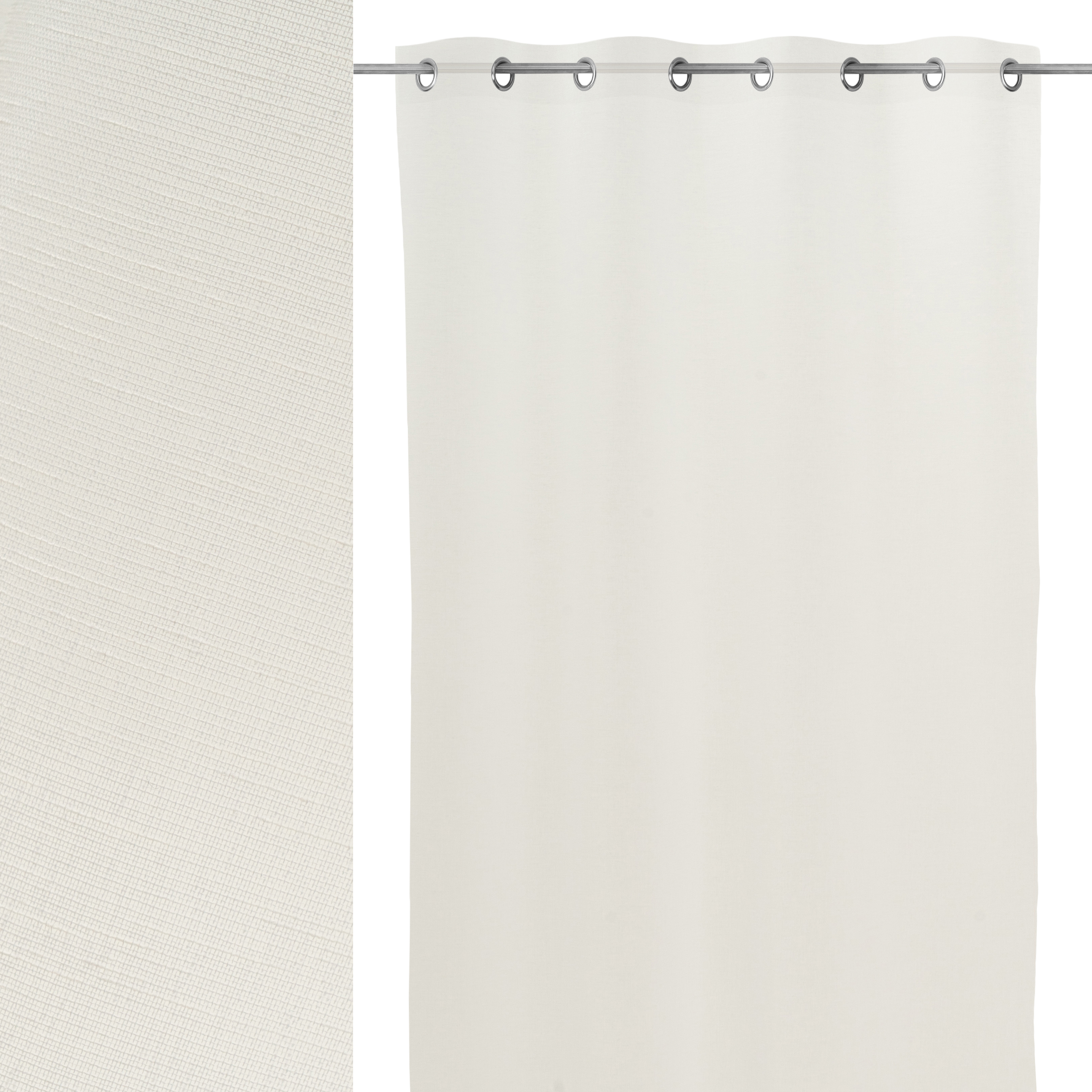 CORTINA FAUX LINEN QUALITY BLANCO 140X260CM