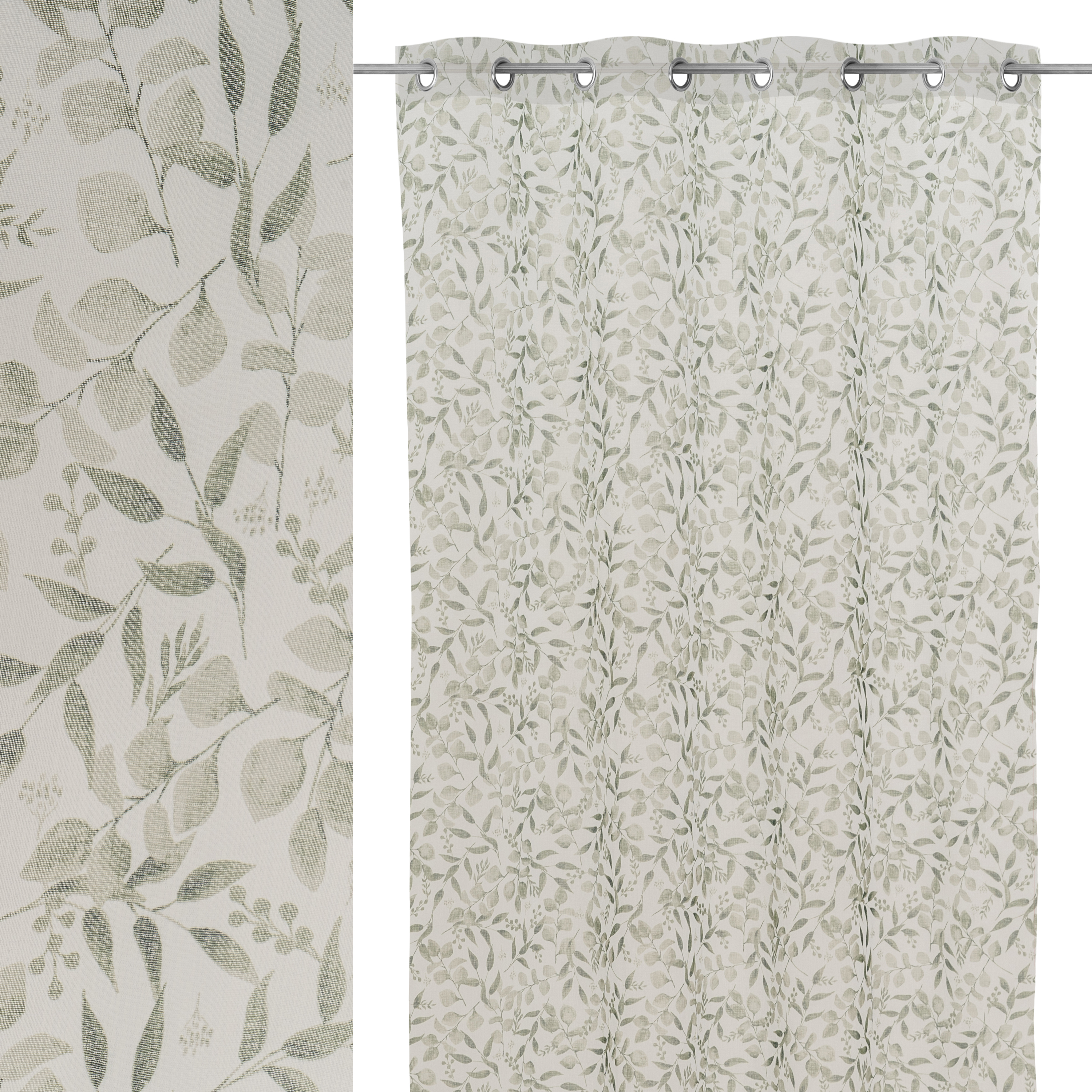 VISIILO DOLLY IMPRESO BRANCHES VERDE 140X260CM