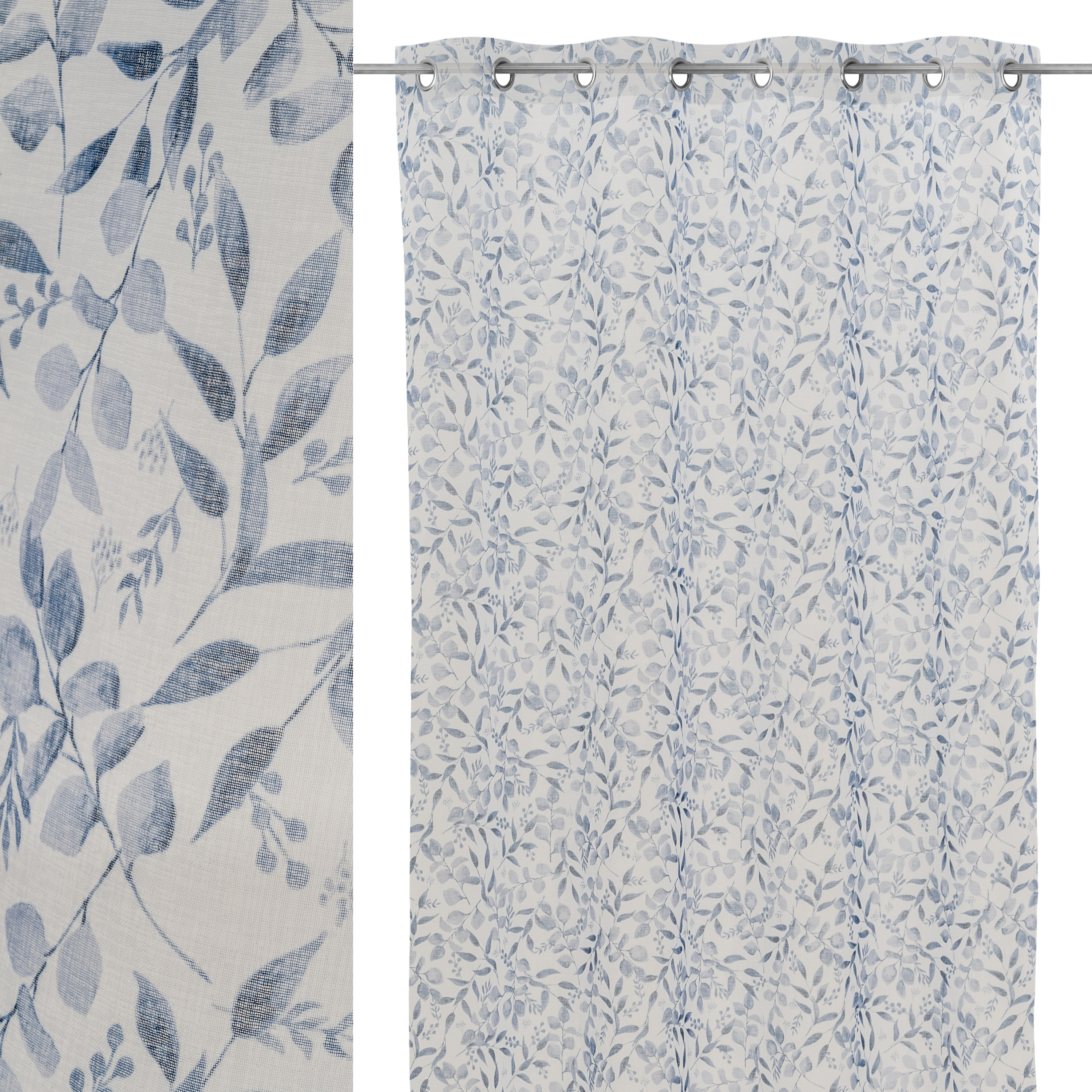 VISIILO DOLLY IMPRESO BRANCHES AZUL 140X260CM