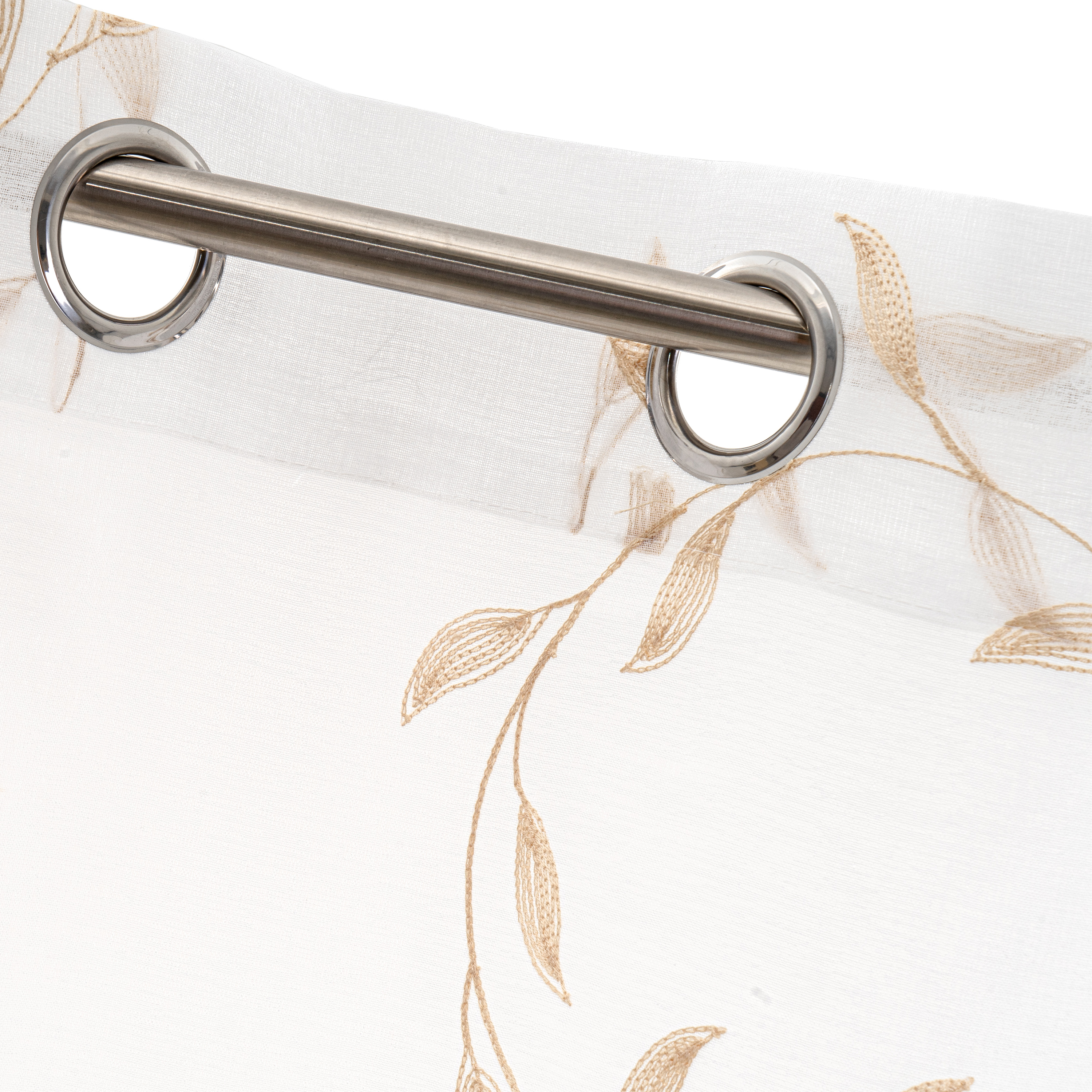 CORTINA TEJIDO PLANO 140X260CM BLANCO 3