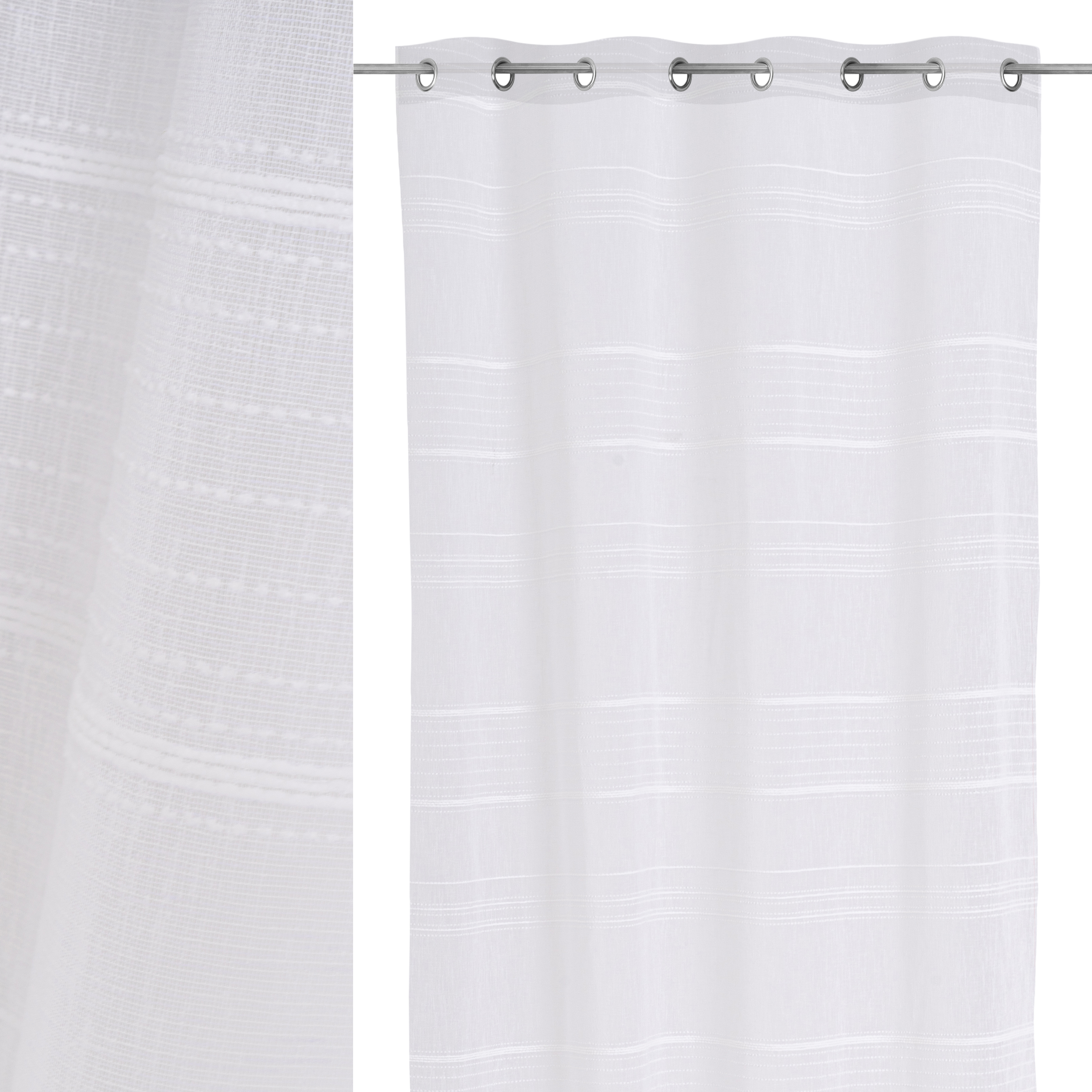 CORTINA FAUX LINEN BLANCO 140X260CM