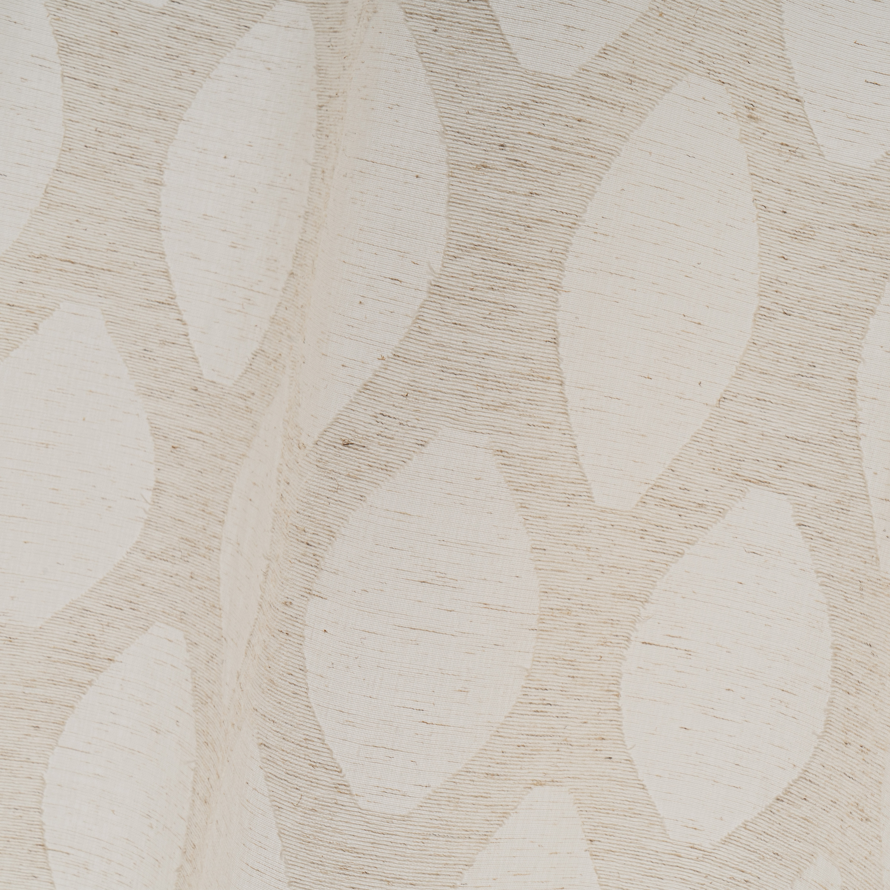 VISILLO POLY-LINEN OVALOS WATER NATURAL 140X260CM 2