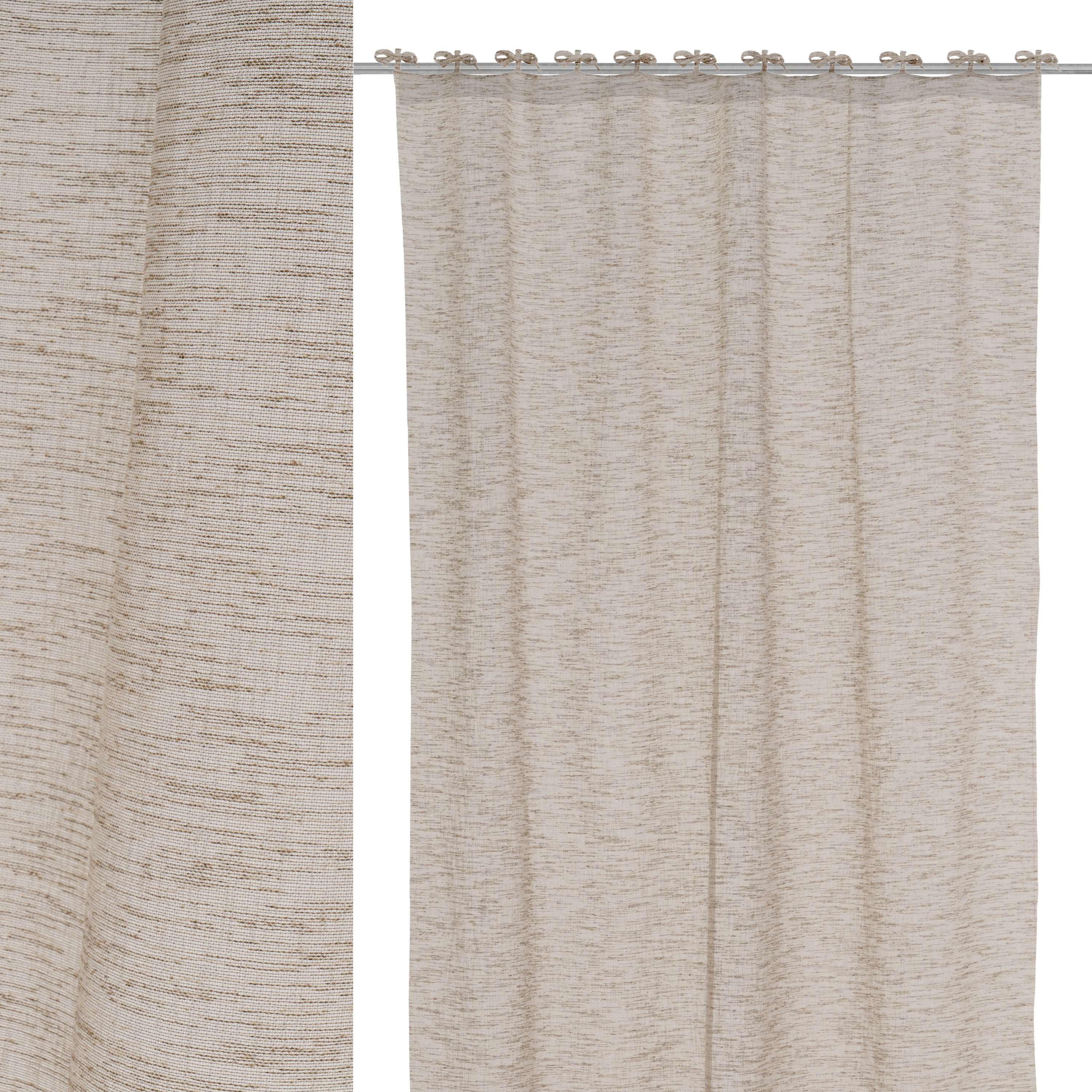 CORTINA FAUX LINEN TEÃ Â IDO 140X260