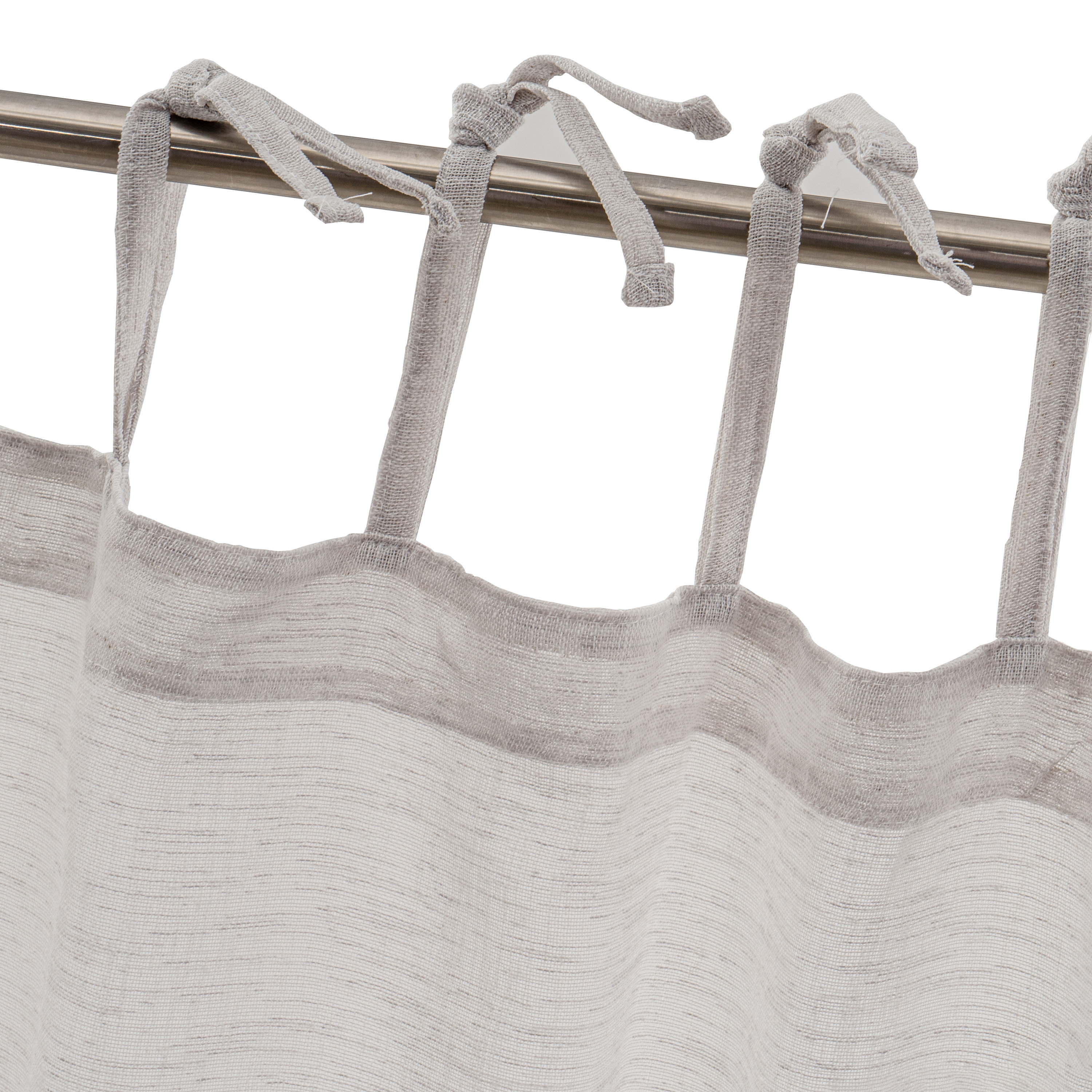 CORTINA FAUX LINEN TEÃ Â IDO DOLCI GRIS 140 X 260 