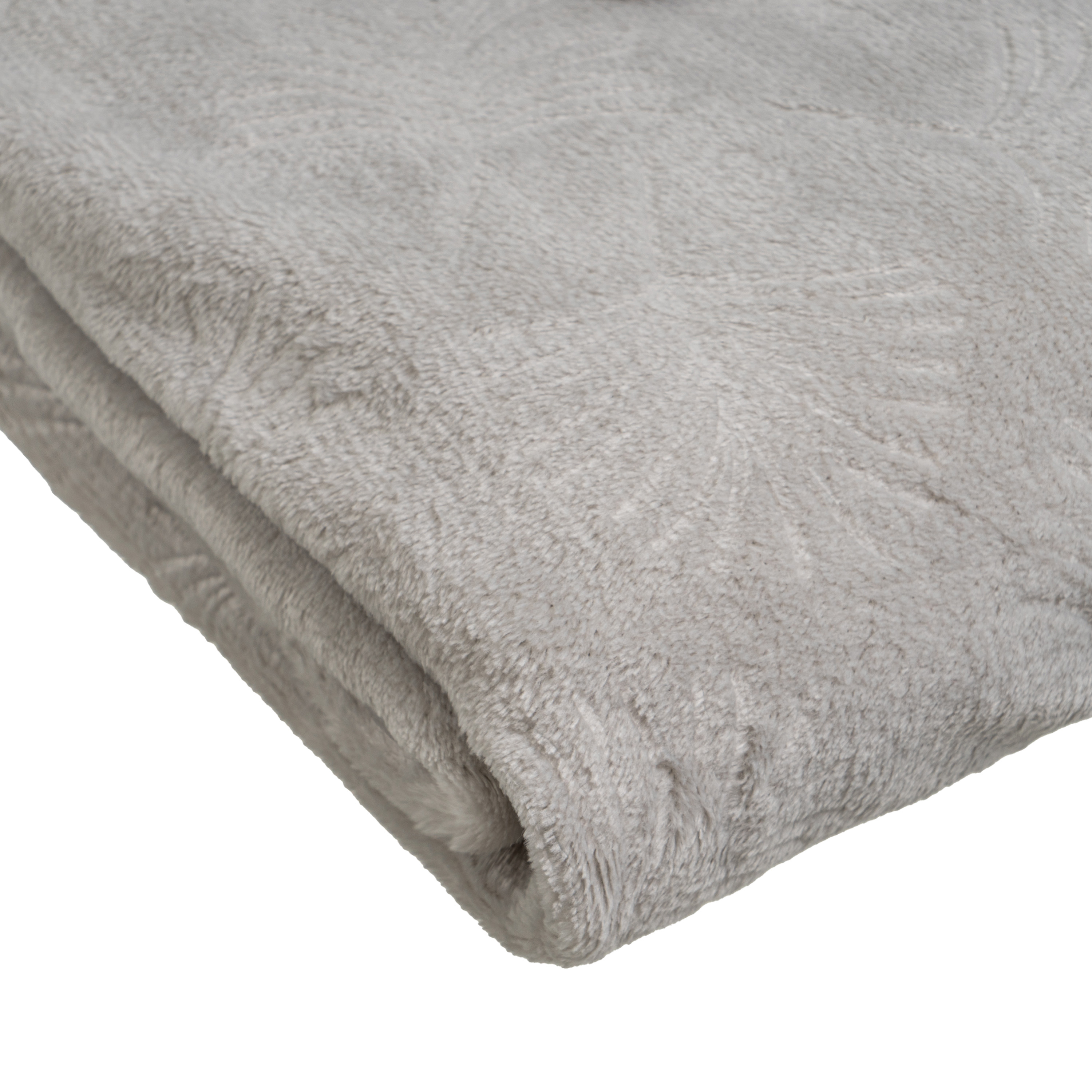 MANTA FRANELA RELIEVE POLIESTER PIEDRA 130 X 160 C 3