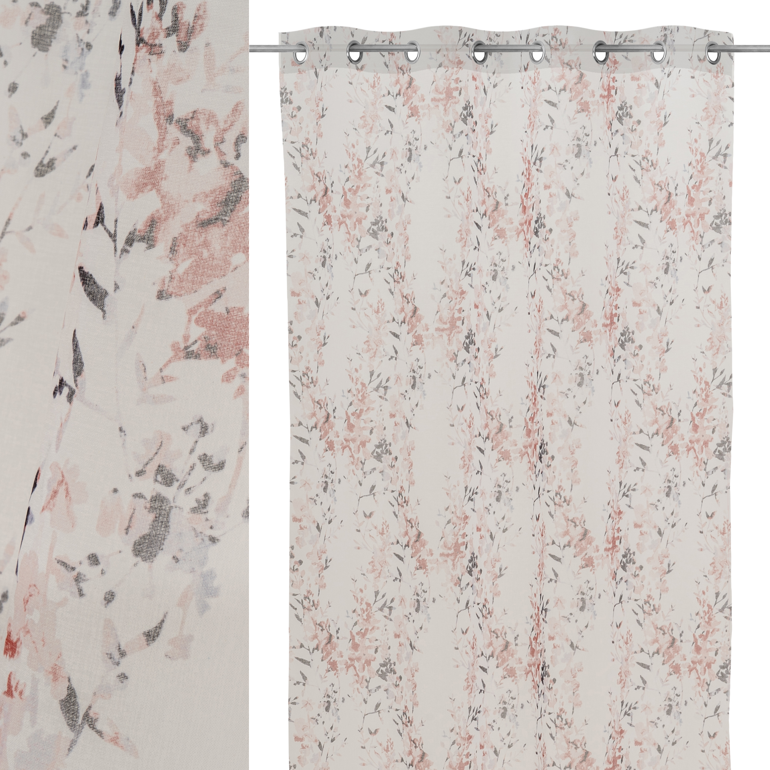VISILLO DOLLY IMPRESO FLORETS TEJA 140X260CM