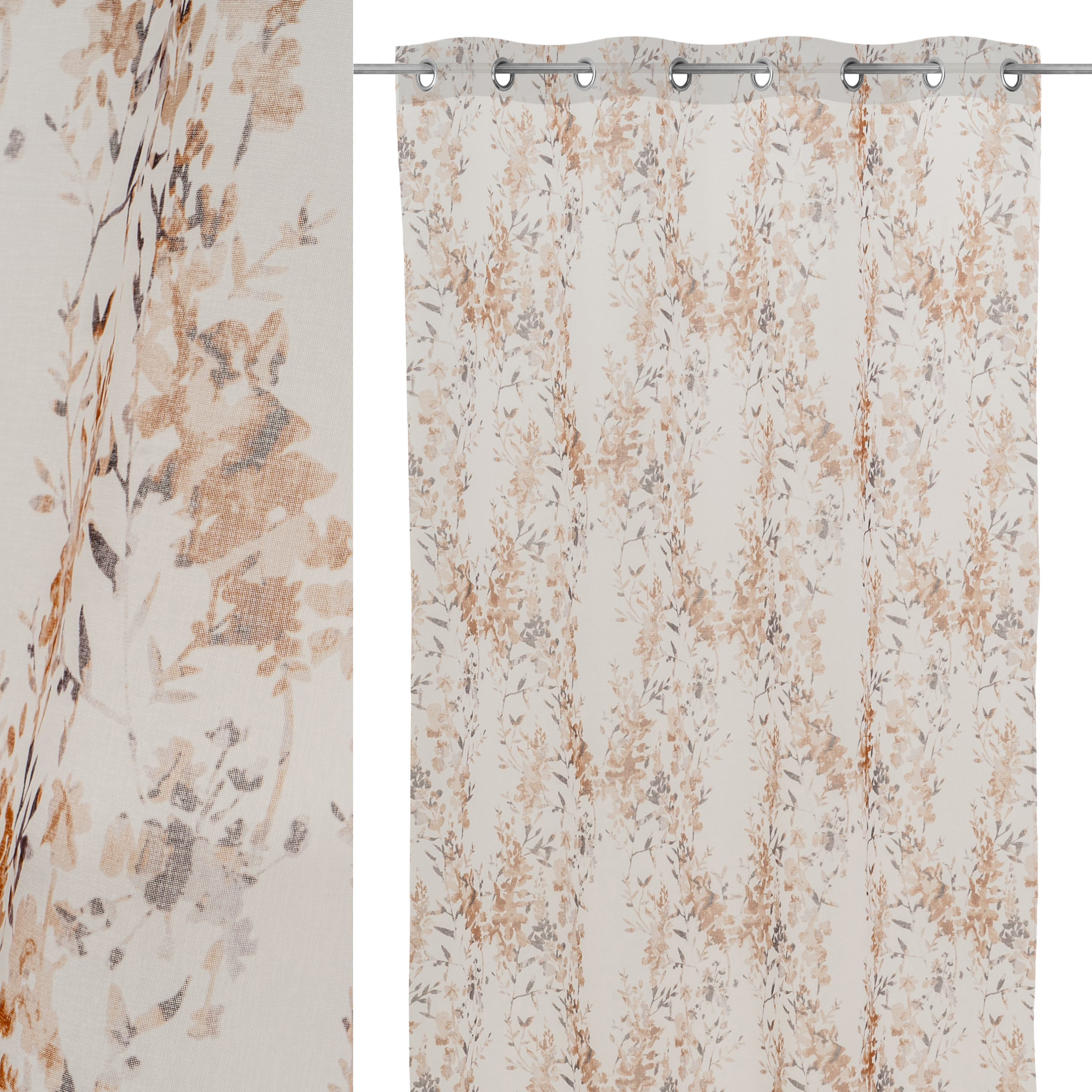 VISIILO DOLLY IMPRESO FLORETS OCRE 140X260CM