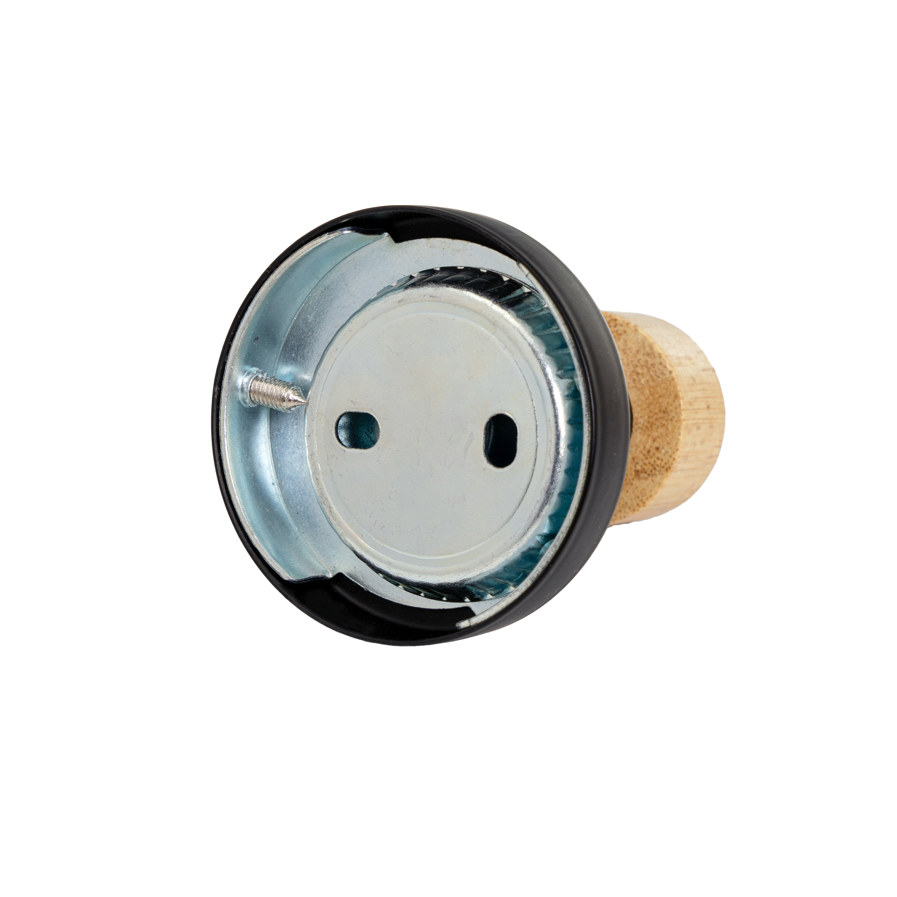 PERCHA METAL-BAMBÚ NEGRO 5 X 5 X 7 CM 3