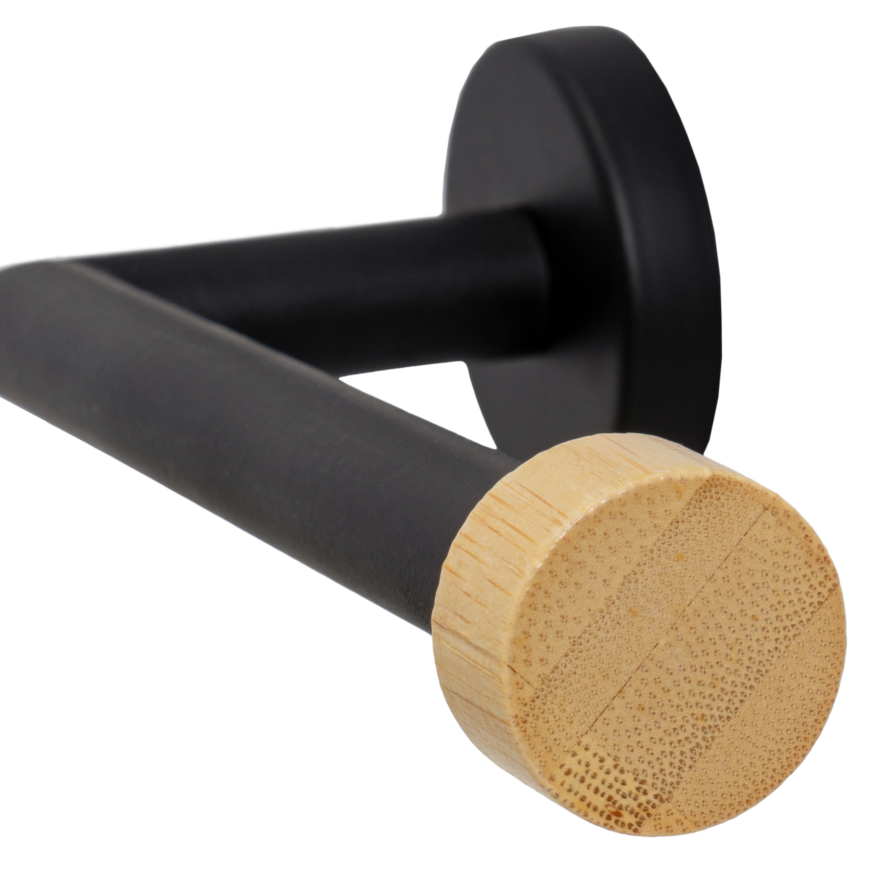 PORTARROLLOS METAL-BAMBÚ NEGRO 18 X 8 X 5 CM 3