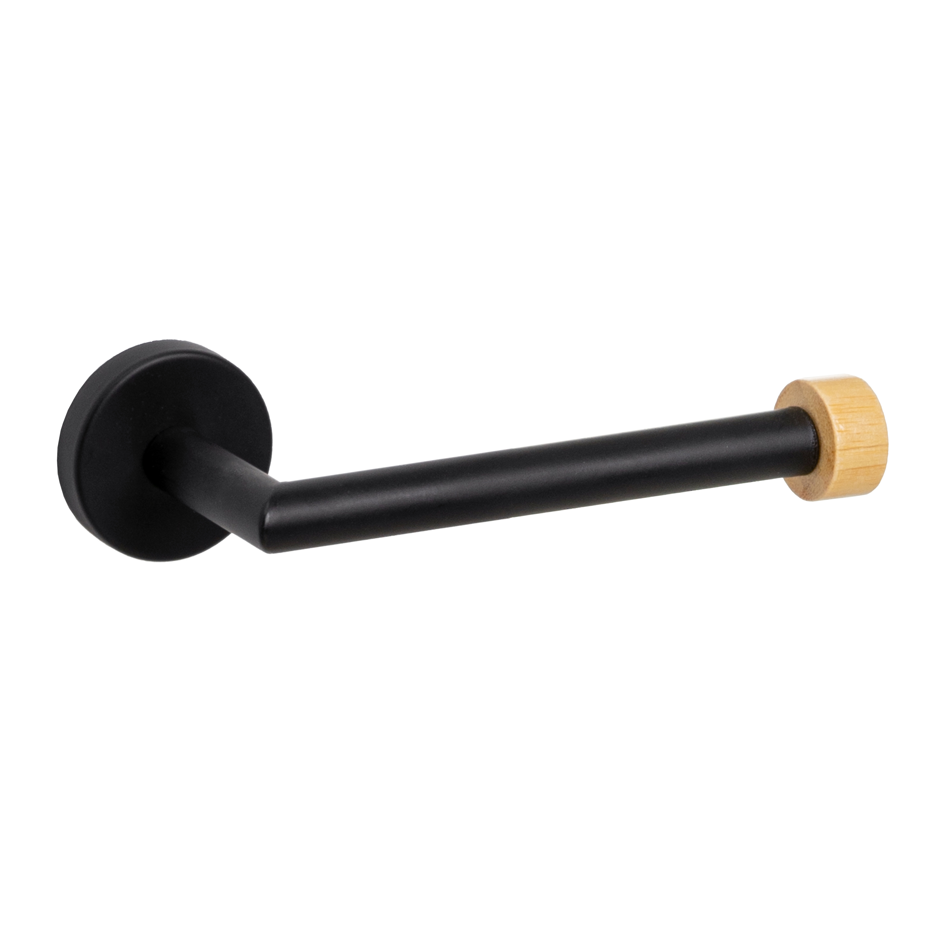 PORTARROLLOS METAL-BAMBÚ NEGRO 18 X 8 X 5 CM