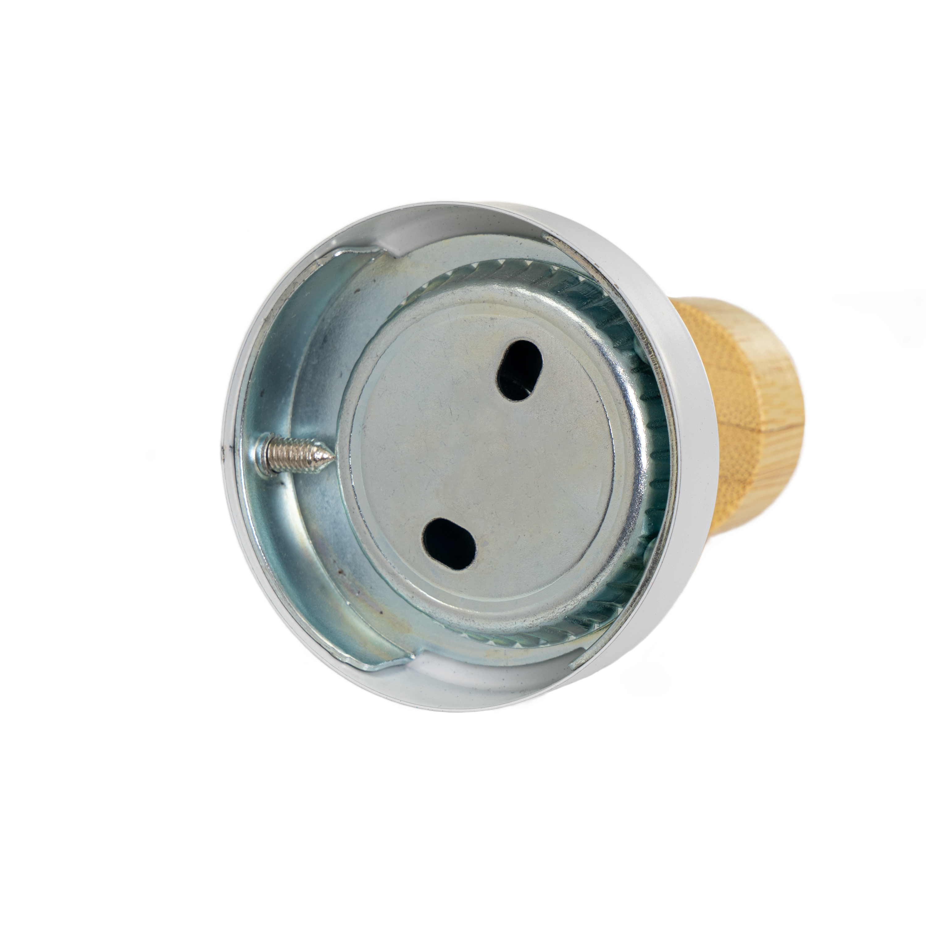 PERCHA METAL-BAMBÚ BLANCO 5 X 5 X 7 CM 3