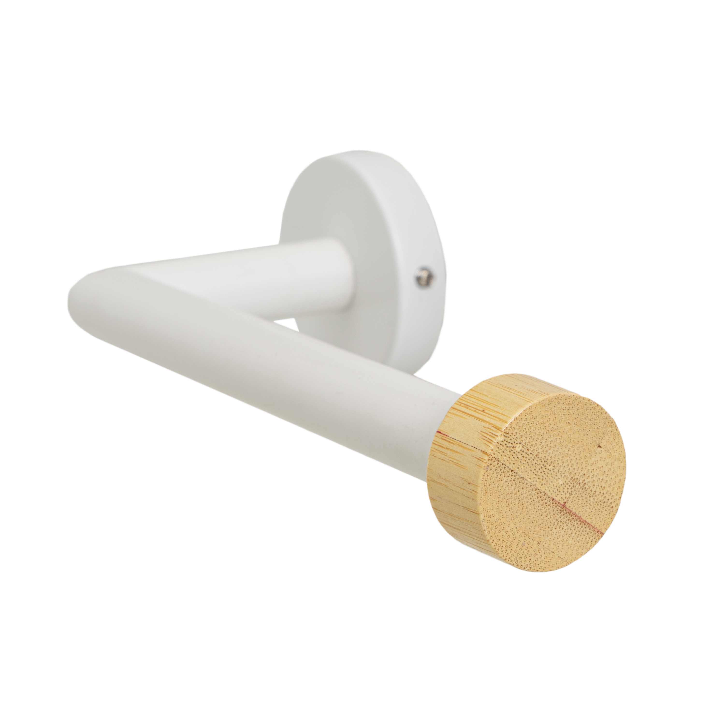 PORTARROLLOS METAL-BAMBÚ BLANCO 18 X 8 X 5 CM 3