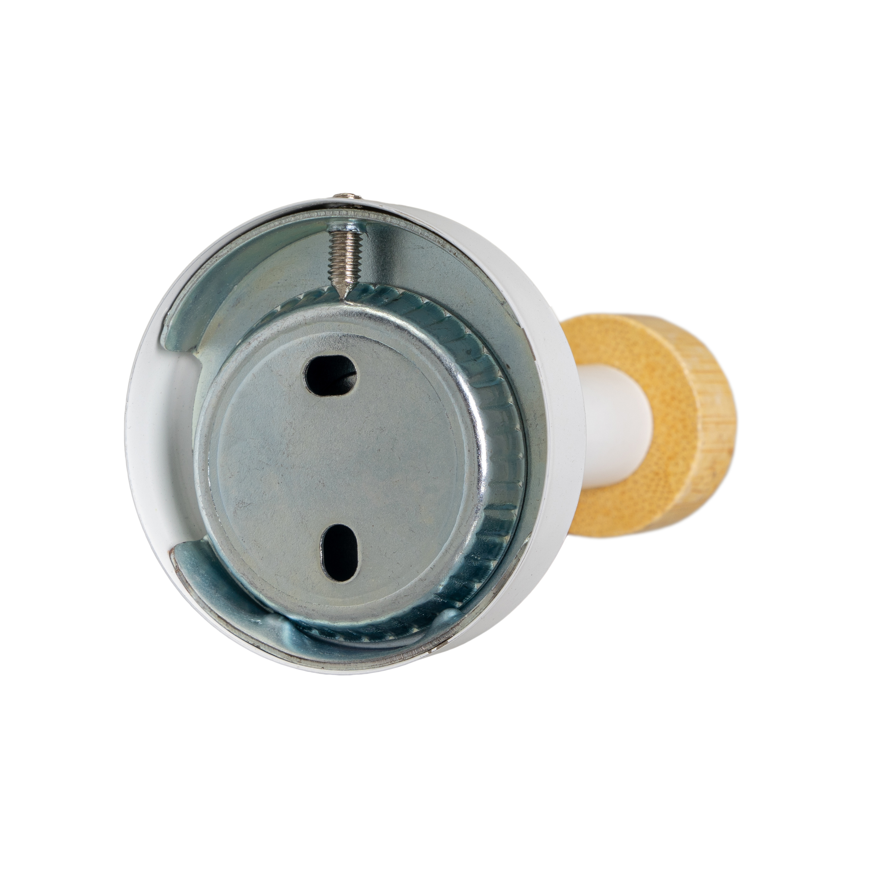 TOALLERO METAL-BAMBÚ BLANCO 65 X 10 X 5 CM 3