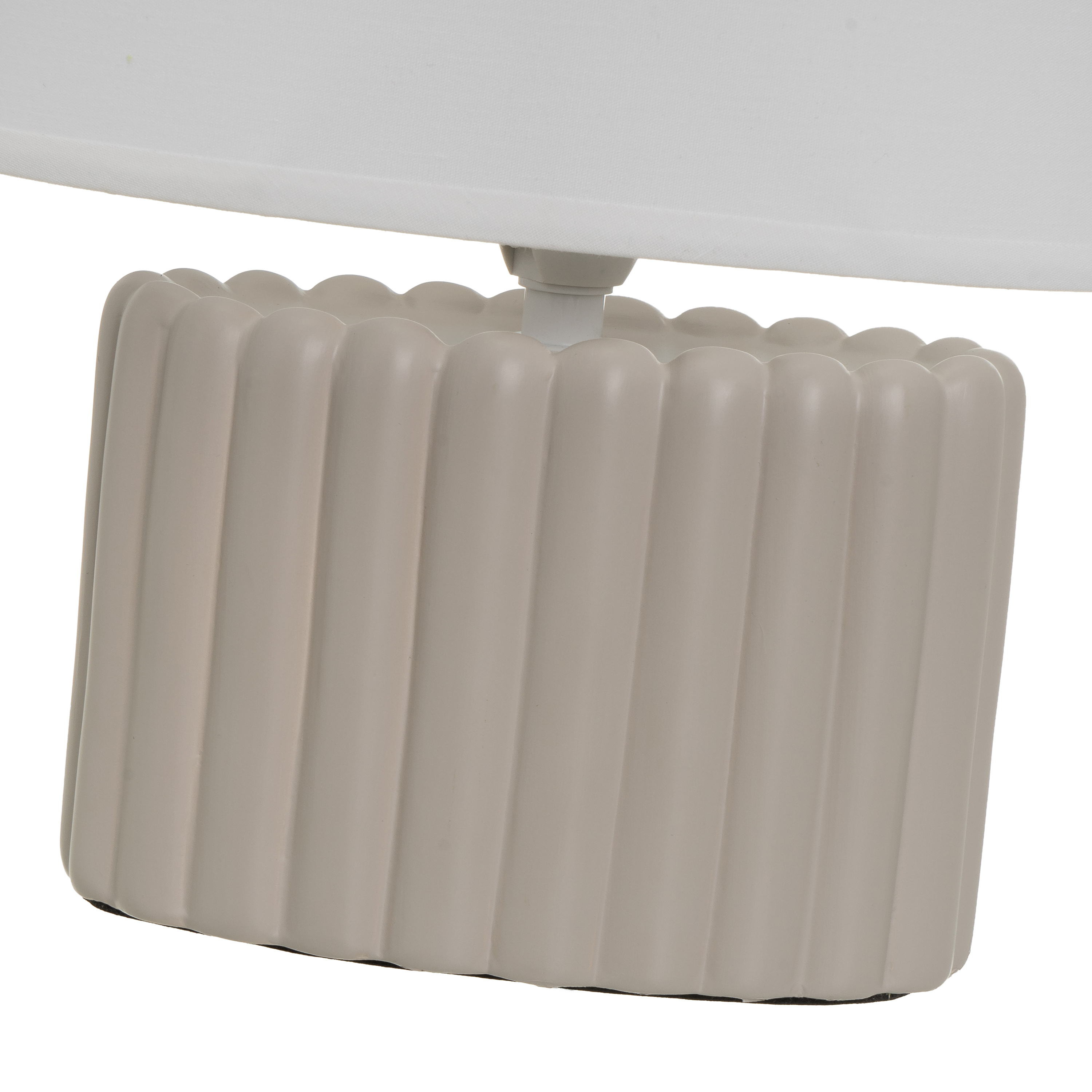 LÃ Â MPARA CERÃ Â MICA TAUPE 20 X 11 X 2 3