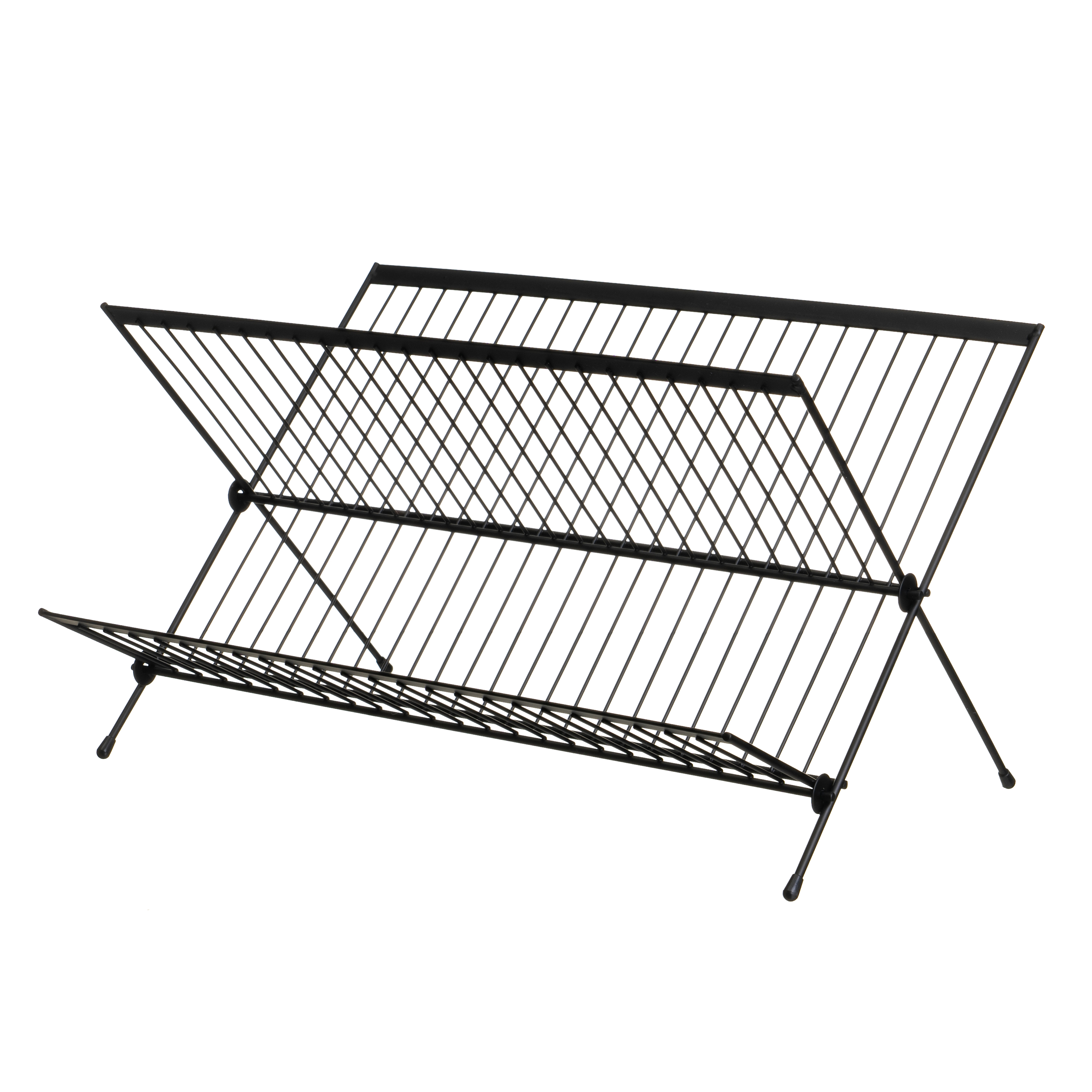 ESCURREPLATOS 2 ALTURAS METAL NEGRO 45 X 30 X 27 C